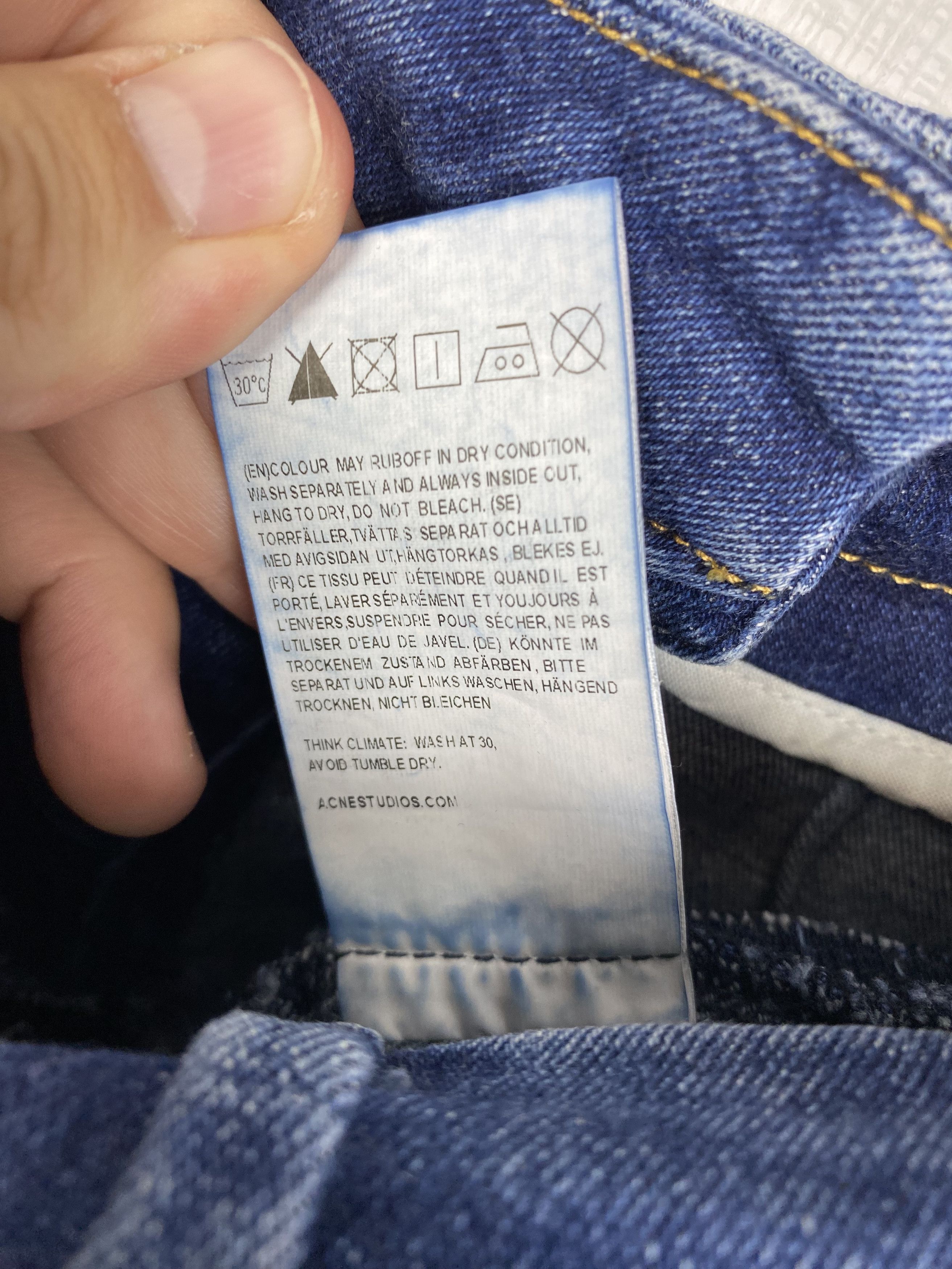 Acne Studios Acne Studios Skin Used Blue Jeans size 27 Size 27" / US 4 / IT 40 - 10 Thumbnail