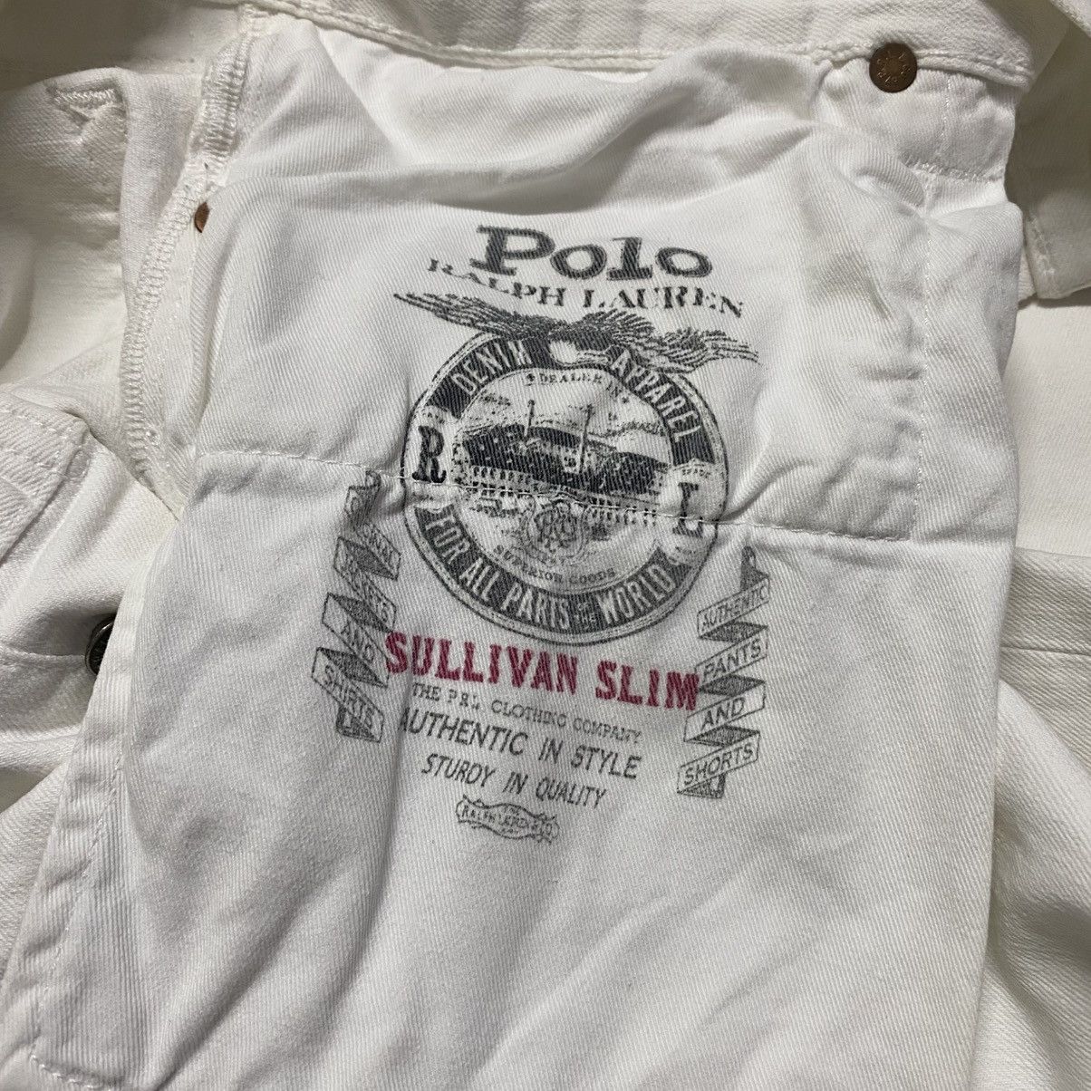 Polo Ralph Lauren Sullivan Slim White Damage Jeans Size US 36 / EU 52 - 22 Thumbnail