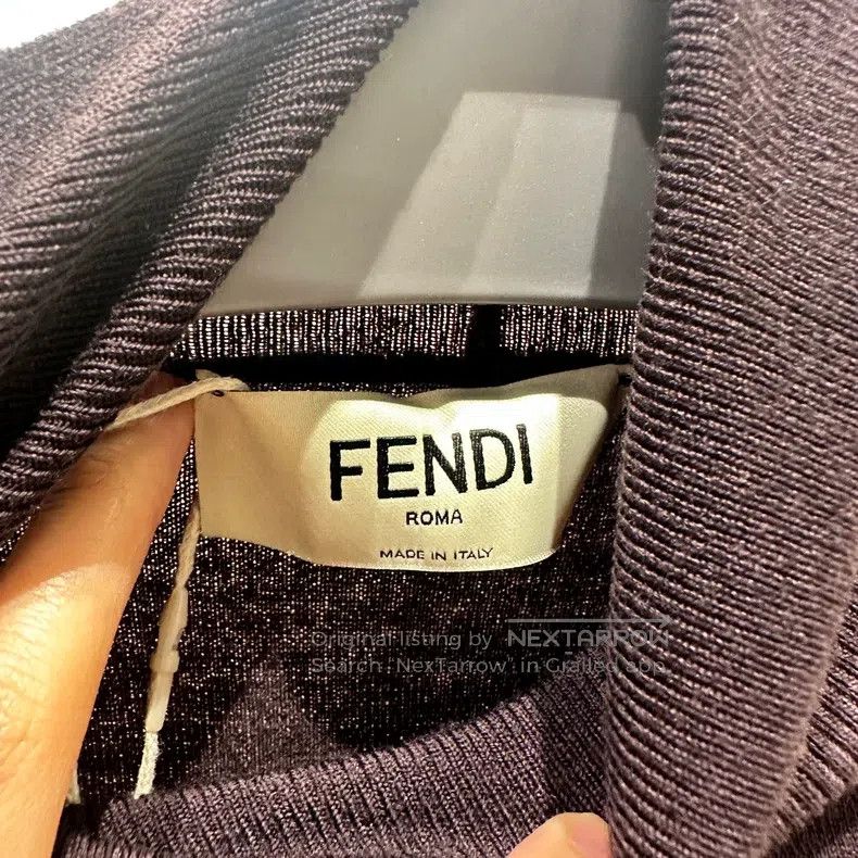 Fendi Fendi Women's Wool Sweater High Neck Top Size XS / US 0-2 / IT 36-38 - 3 Thumbnail