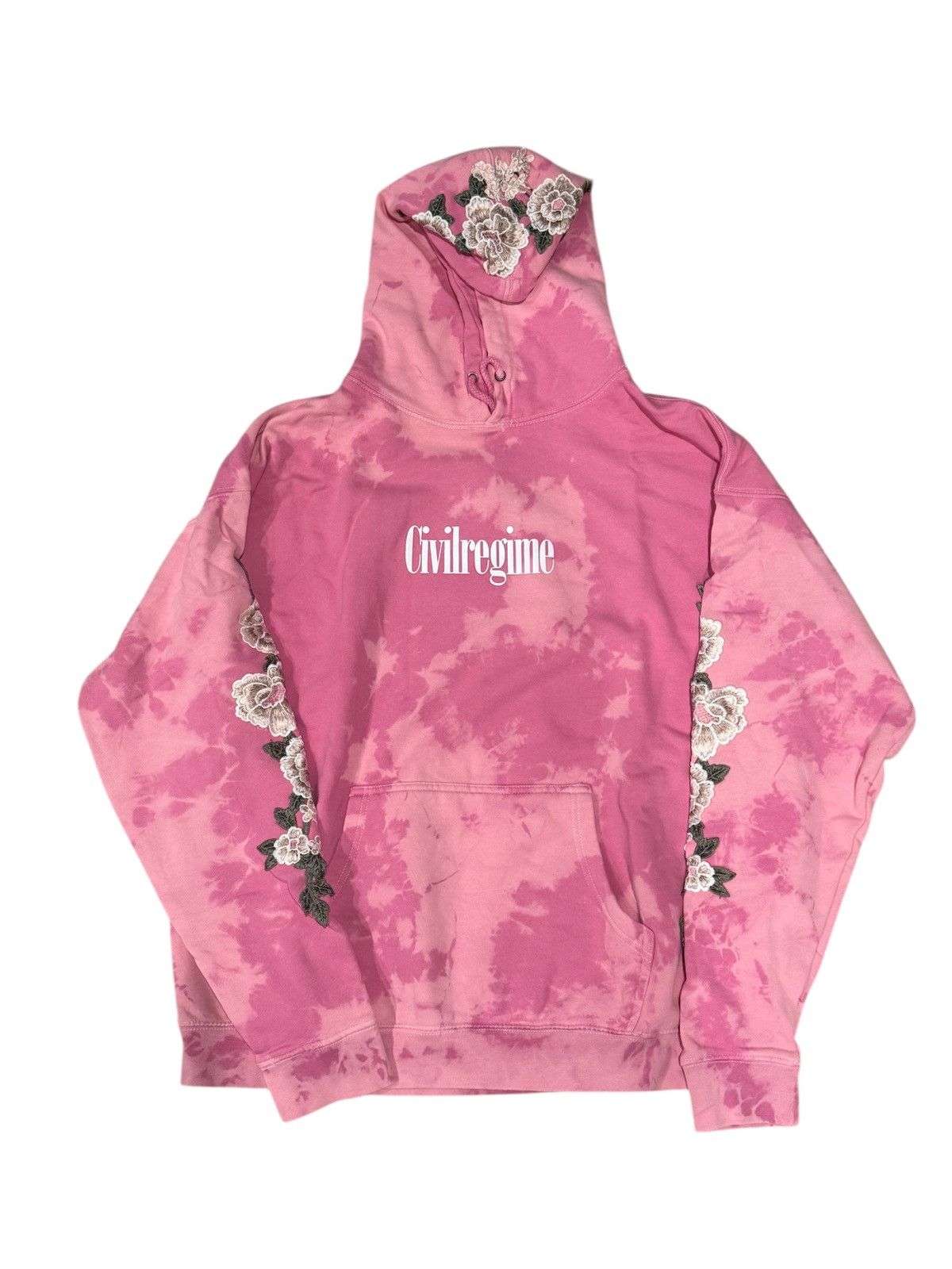Civil Regime Pink Rose Hoodie