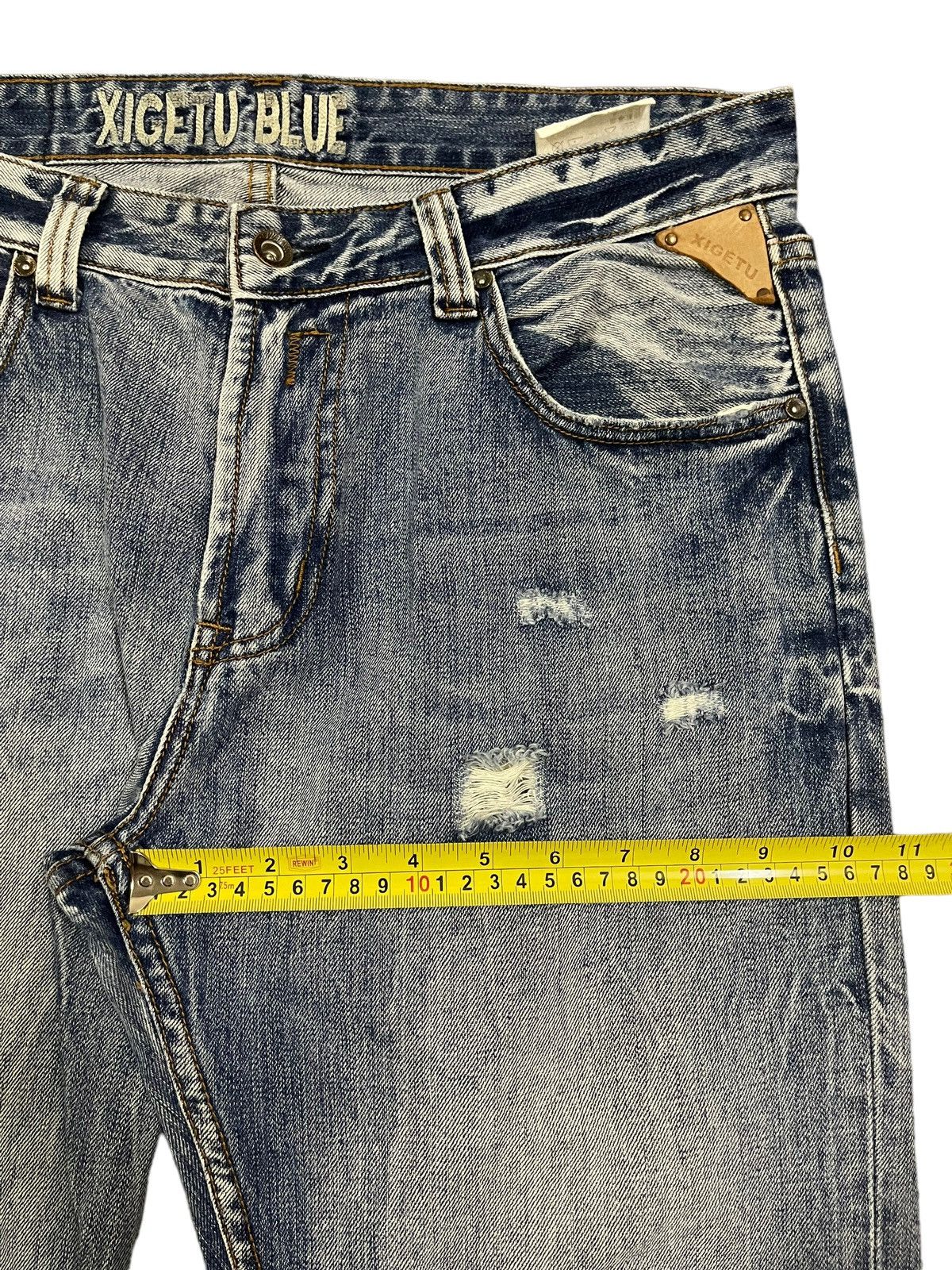 14th Addiction Vintage Japanese Brand Blue Wash Distressed Style Jeans Size US 34 / EU 50 - 12 Thumbnail