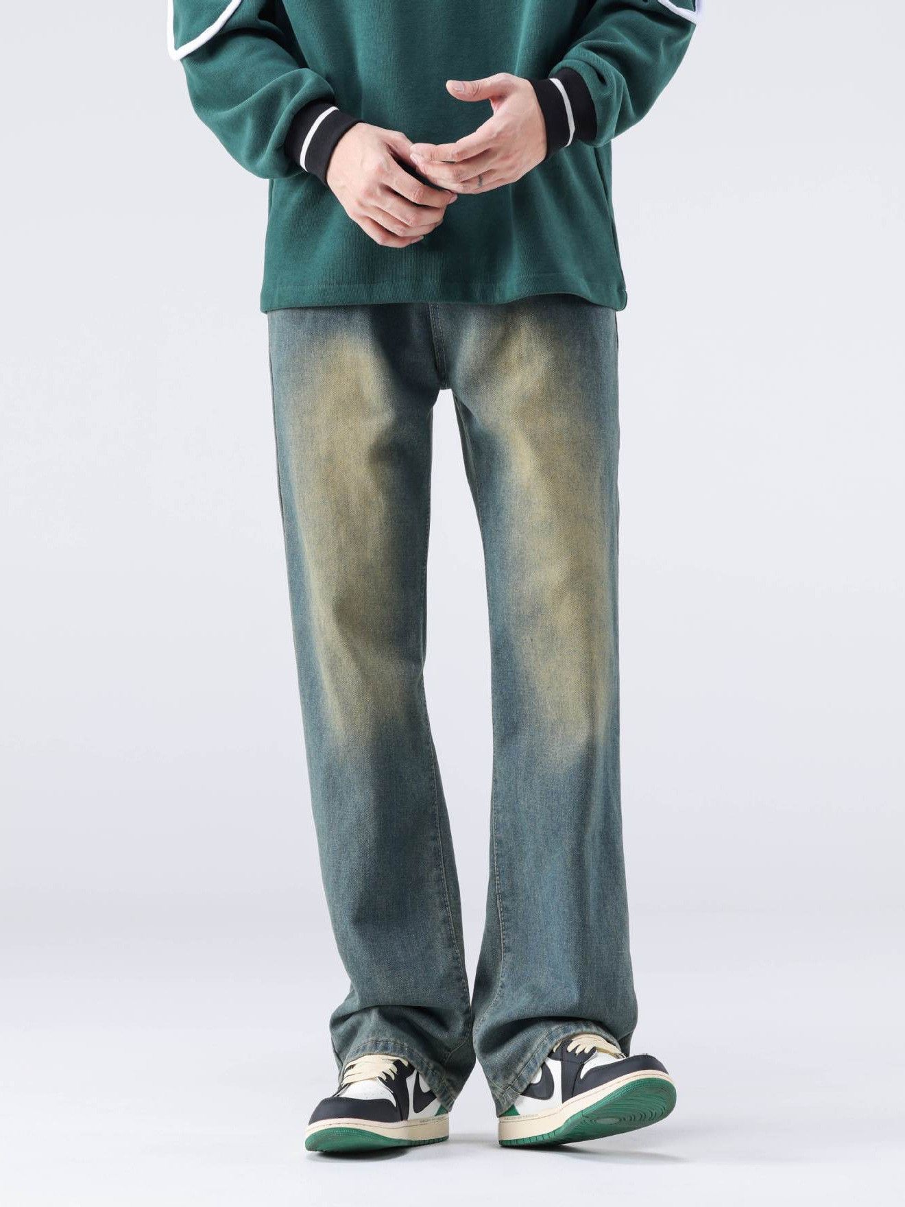Japanese Brand × Jean Retro loose straight leg gradient jeans Size US 32 / EU 48 - 1 Thumbnail