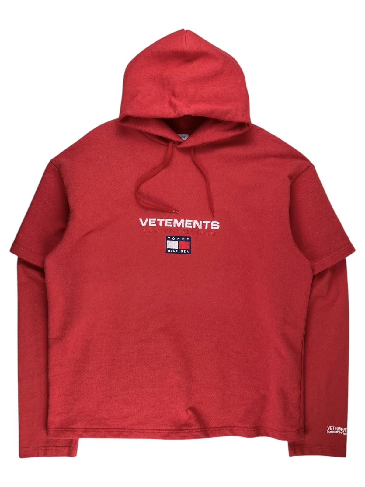 VETEMENTS✖️  ロンT赤 XS vetements-vetements-x-champion