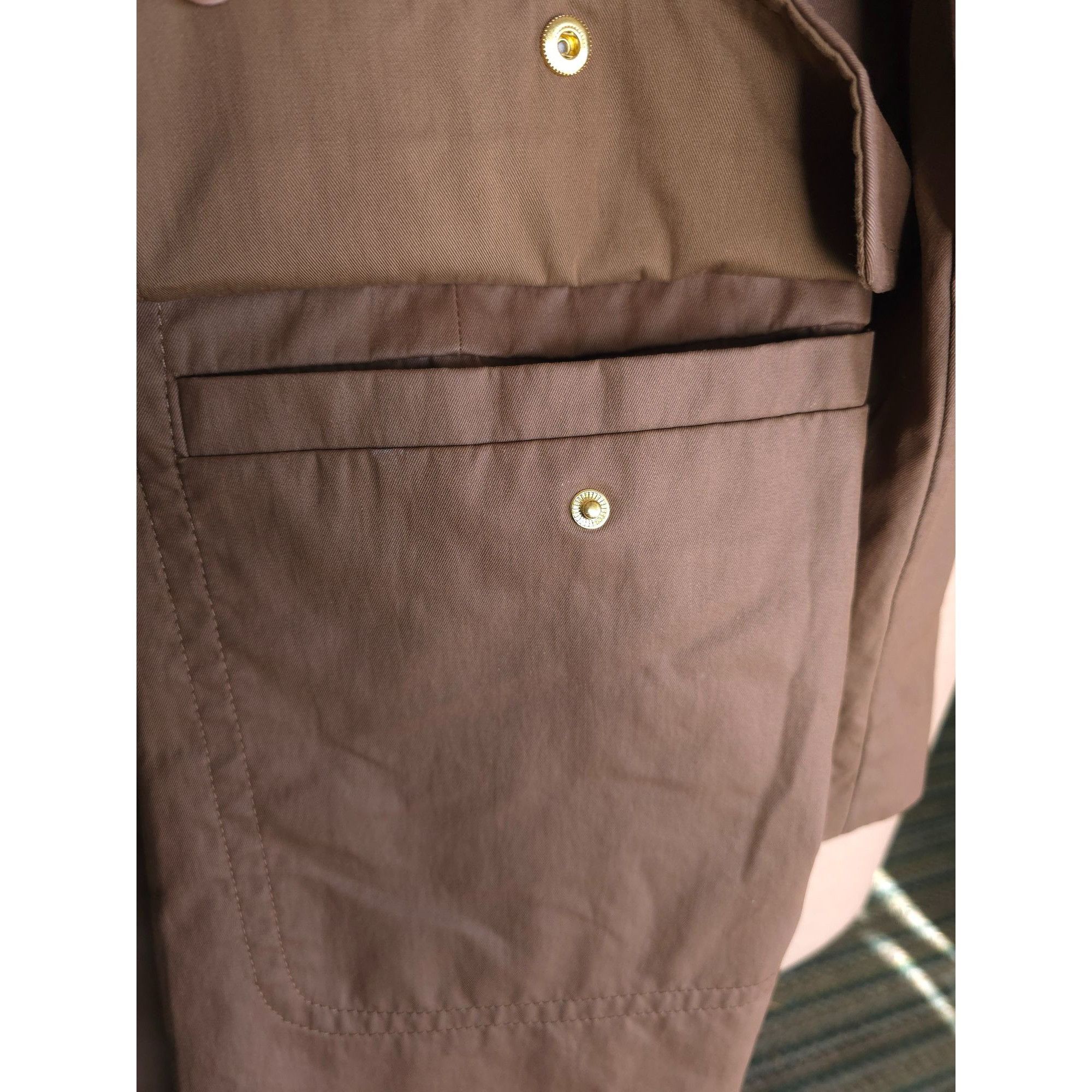 Coach Coach Womens Dark Brown turnlock Jacket vented Size L Size L / US 10 / IT 46 - 9 Thumbnail