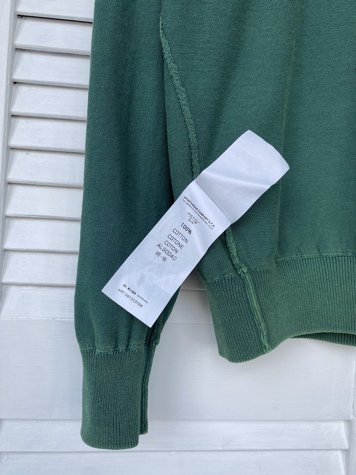 Stone Island Vintage Stone Island V Neck Summer Knitwear Sweater Size US L / EU 52-54 / 3 - 15 Thumbnail