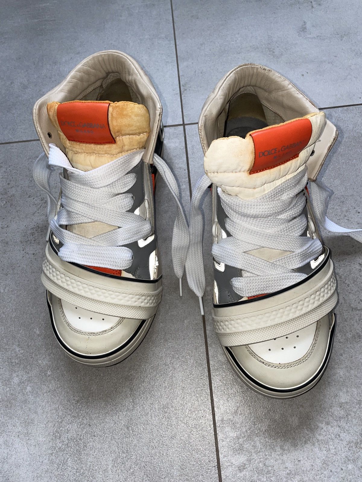 Dolce & Gabbana Y2K DOLCE GABBANA OVERSIZED CHUNKY PATCHED PANELZ SNEAKERS Size US 10 / EU 43 - 12 Thumbnail