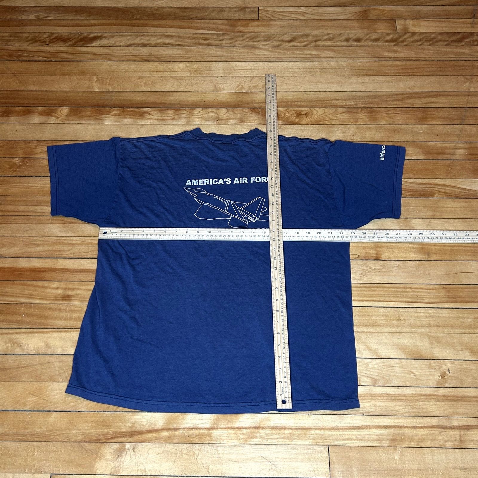 Fruit Of The Loom Vintage 90s Airforce T-Shirt XL Size US XL / EU 56 / 4 - 2 Thumbnail