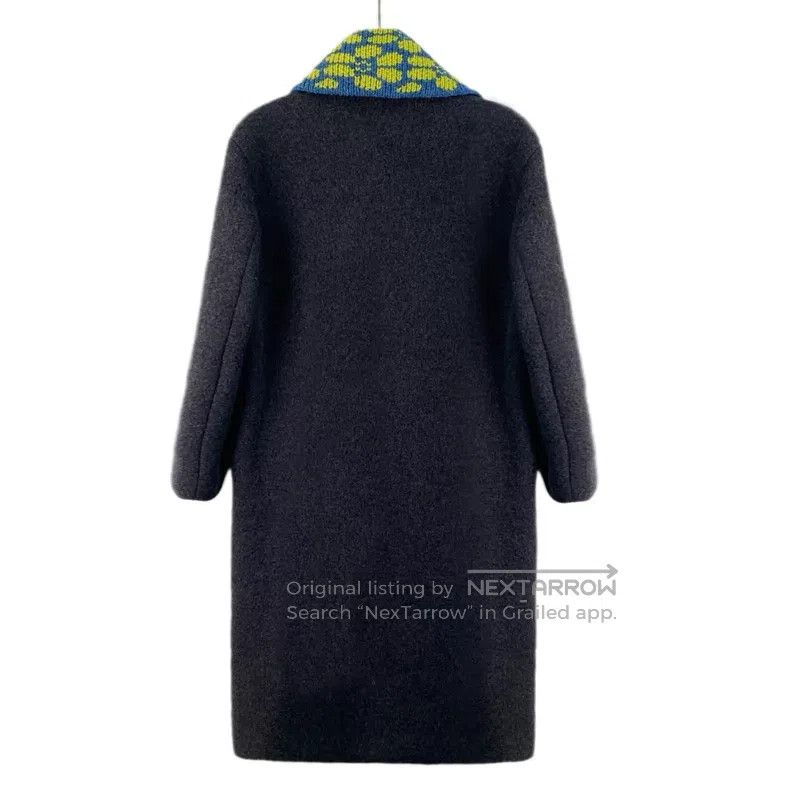 Prada Prada Dark gray woollen silhouette silver coin long-sleeve Size XXS / US 00 / IT 34 - 2 Thumbnail