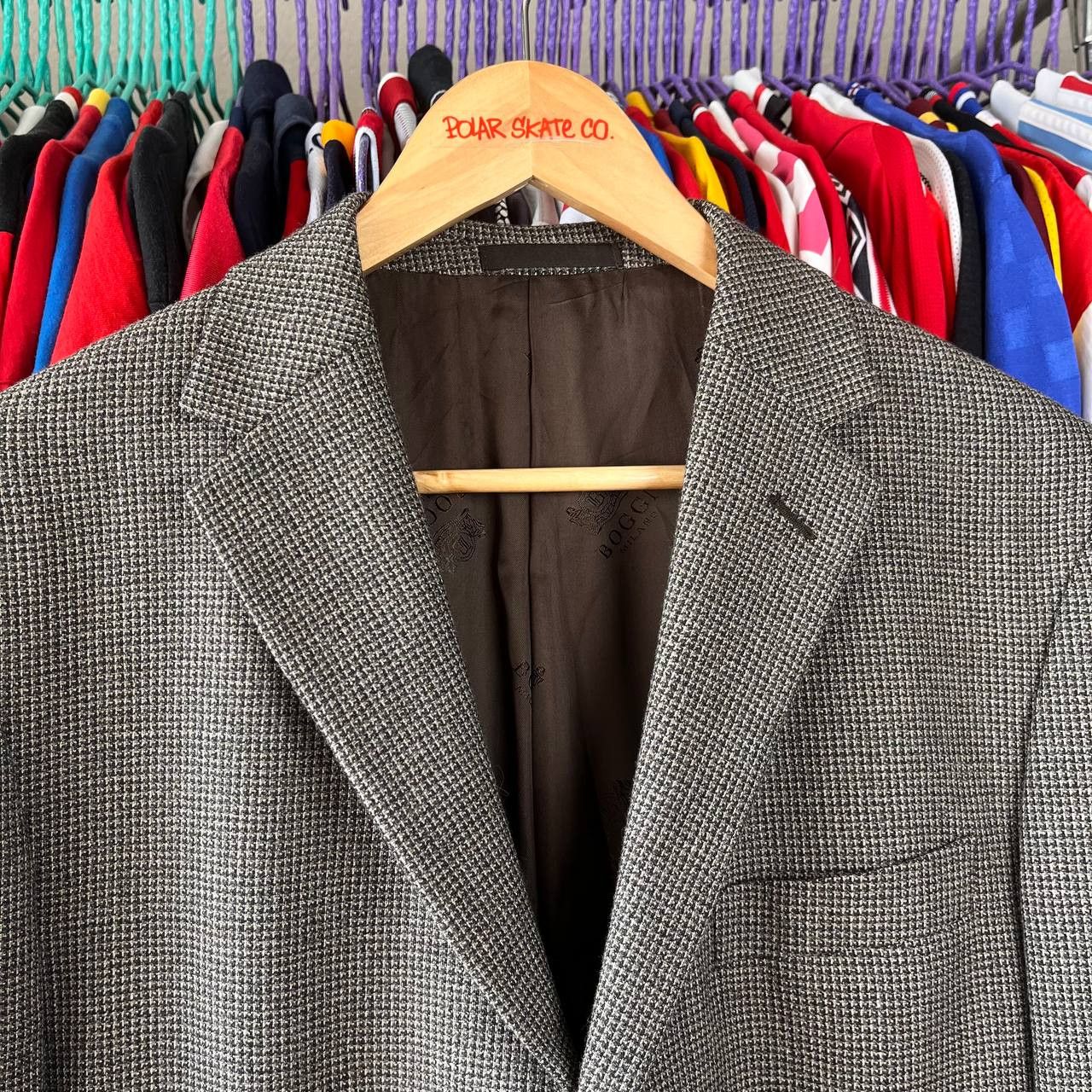 Boggi Boggi Milano x Lanificio Di Tollegno Wool Gray Blazer Size 54R - 2 Thumbnail