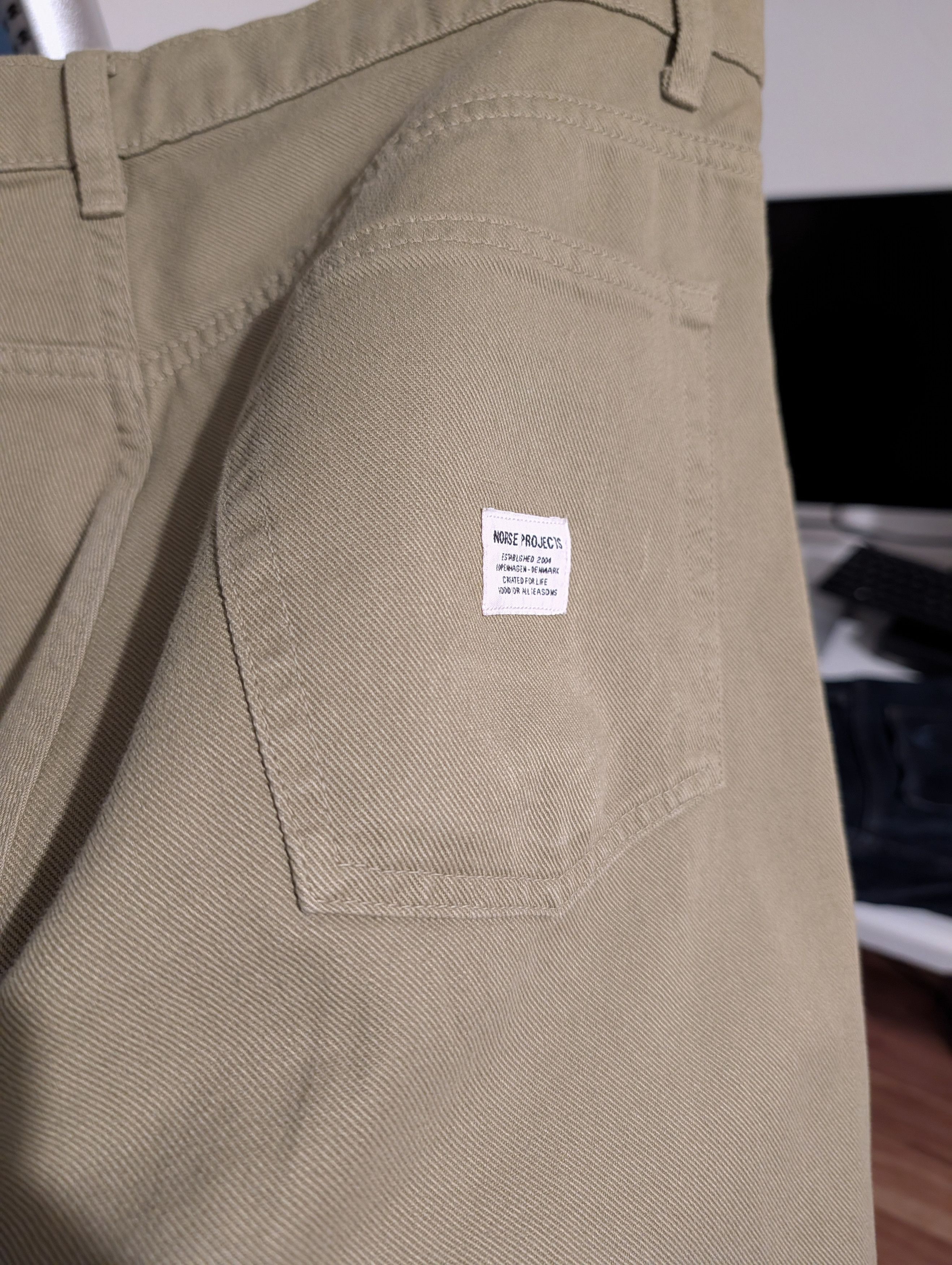 Norse Projects Mogens Relaxed 5 Pocket Twill Pant Size US 32 / EU 48 - 3 Thumbnail
