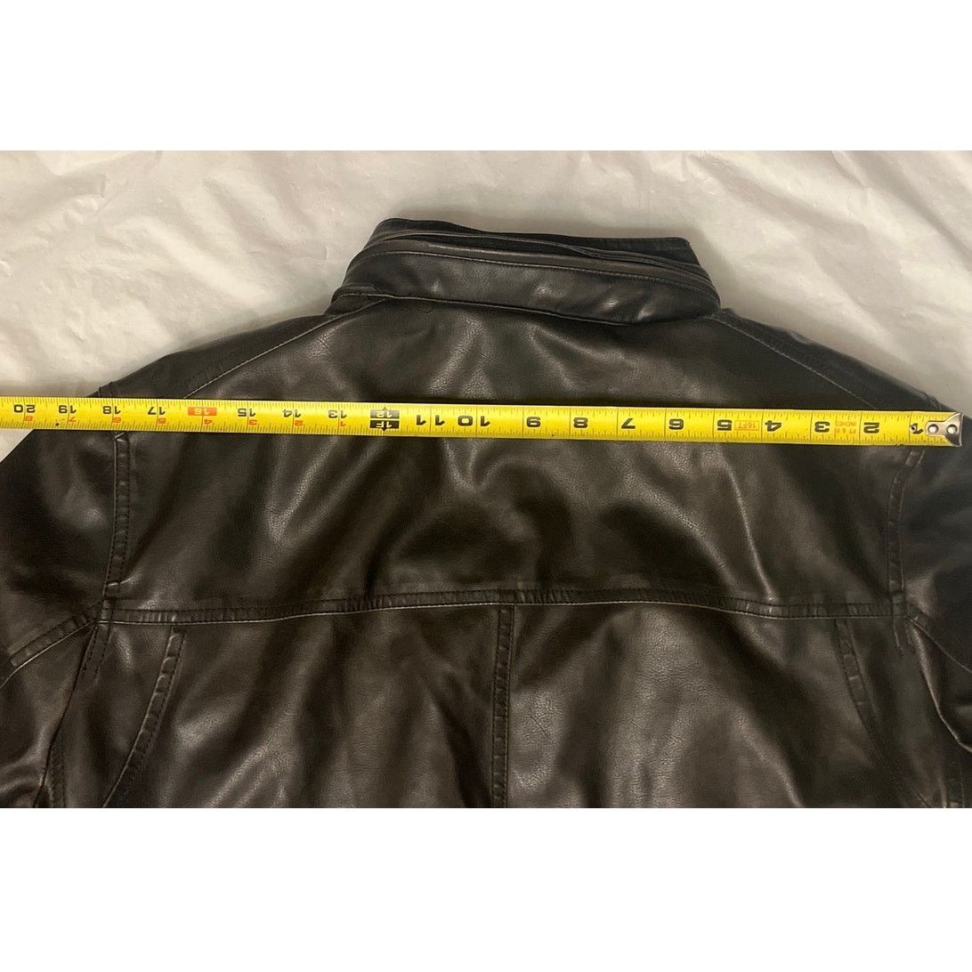 Levi's Levi's Faux Leather Sherpa Military Bomber Jacket W/ Hood Size US M / EU 48-50 / 2 - 8 Thumbnail