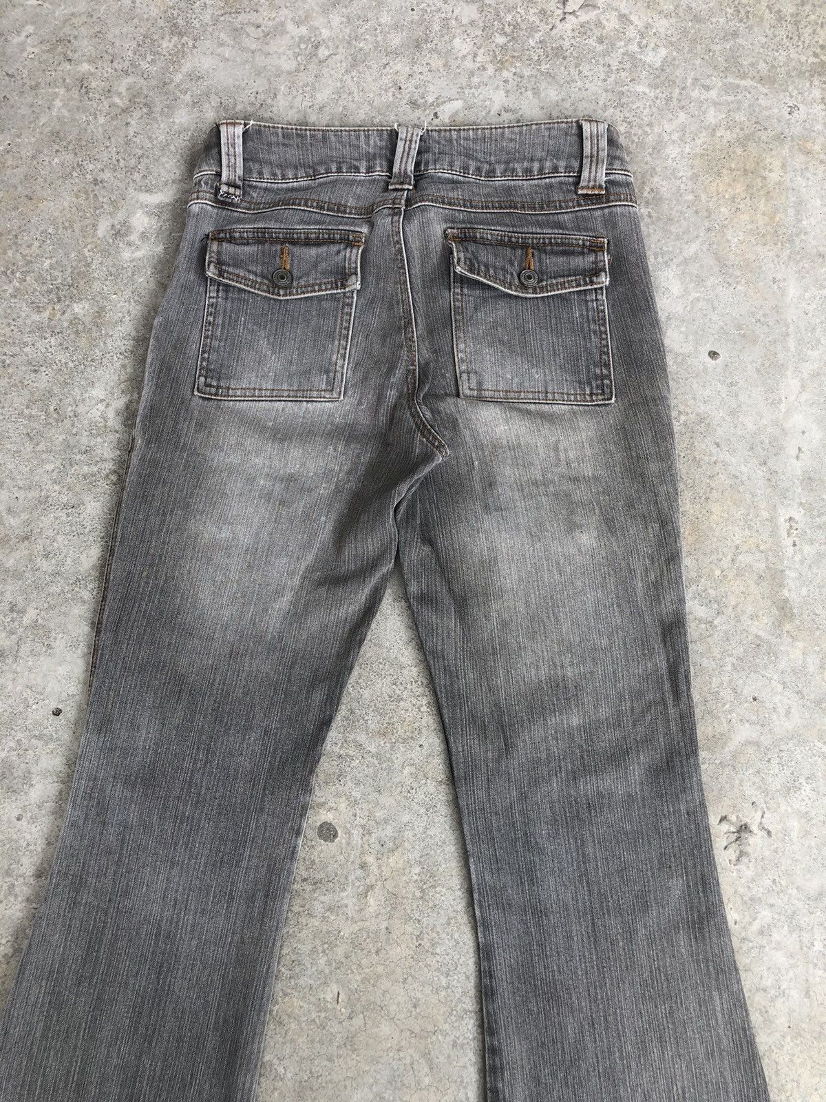 If Six Was Nine Japanese Daily Topics Flared Jeans Cargo Pants Size US 29 - 8 Thumbnail