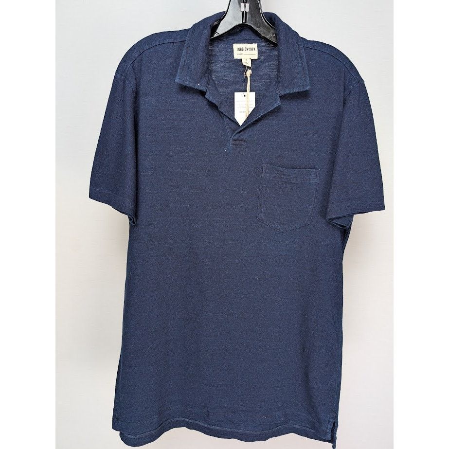 Todd Snyder o1rshd1 CC20 Montauk Polo Shirt in Indigo Size US S / EU 44-46 / 1 - 1 Thumbnail