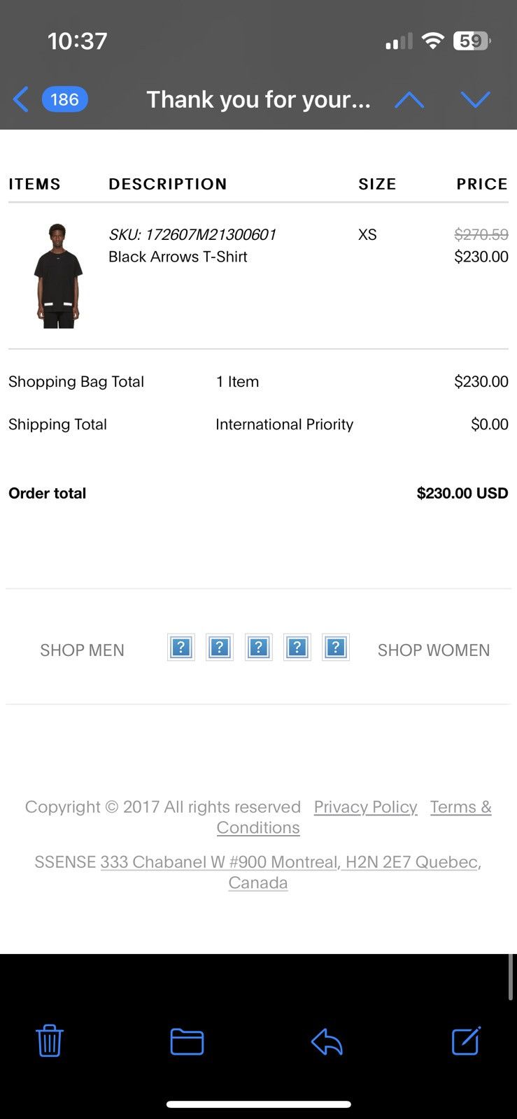 Off-White Off-White Arrows T-Shirt Black F/W 17 Size XS Size US XS / EU 42 / 0 - 5 Thumbnail