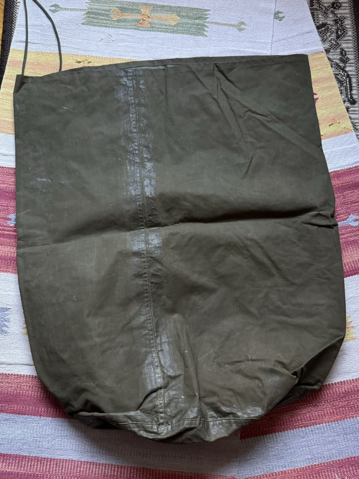 Vintage Vintage 50’s 1955 US Army Waterproof Gore-Tex Clothing Bag Size ONE SIZE - 7 Thumbnail