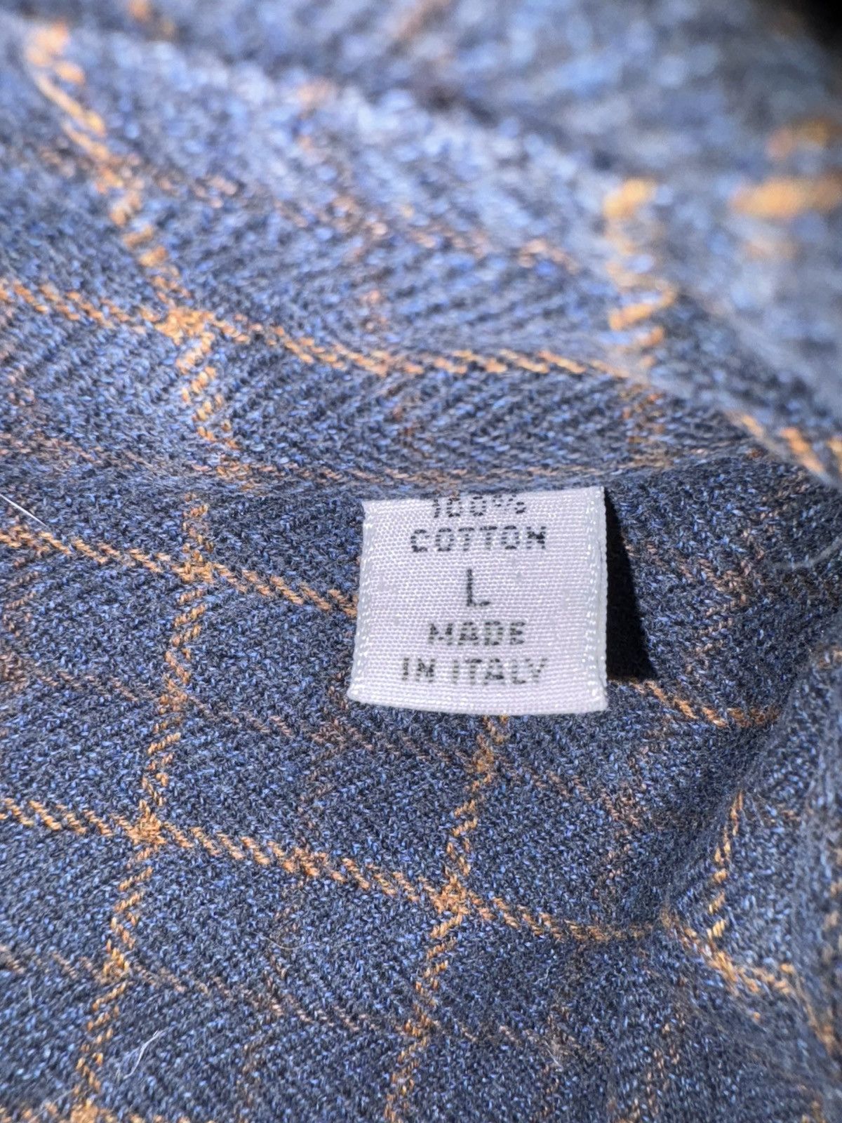 Barneys New York Barney’s New York Navy and Orange Striped Button Down Size US L / EU 52-54 / 3 - 4 Thumbnail