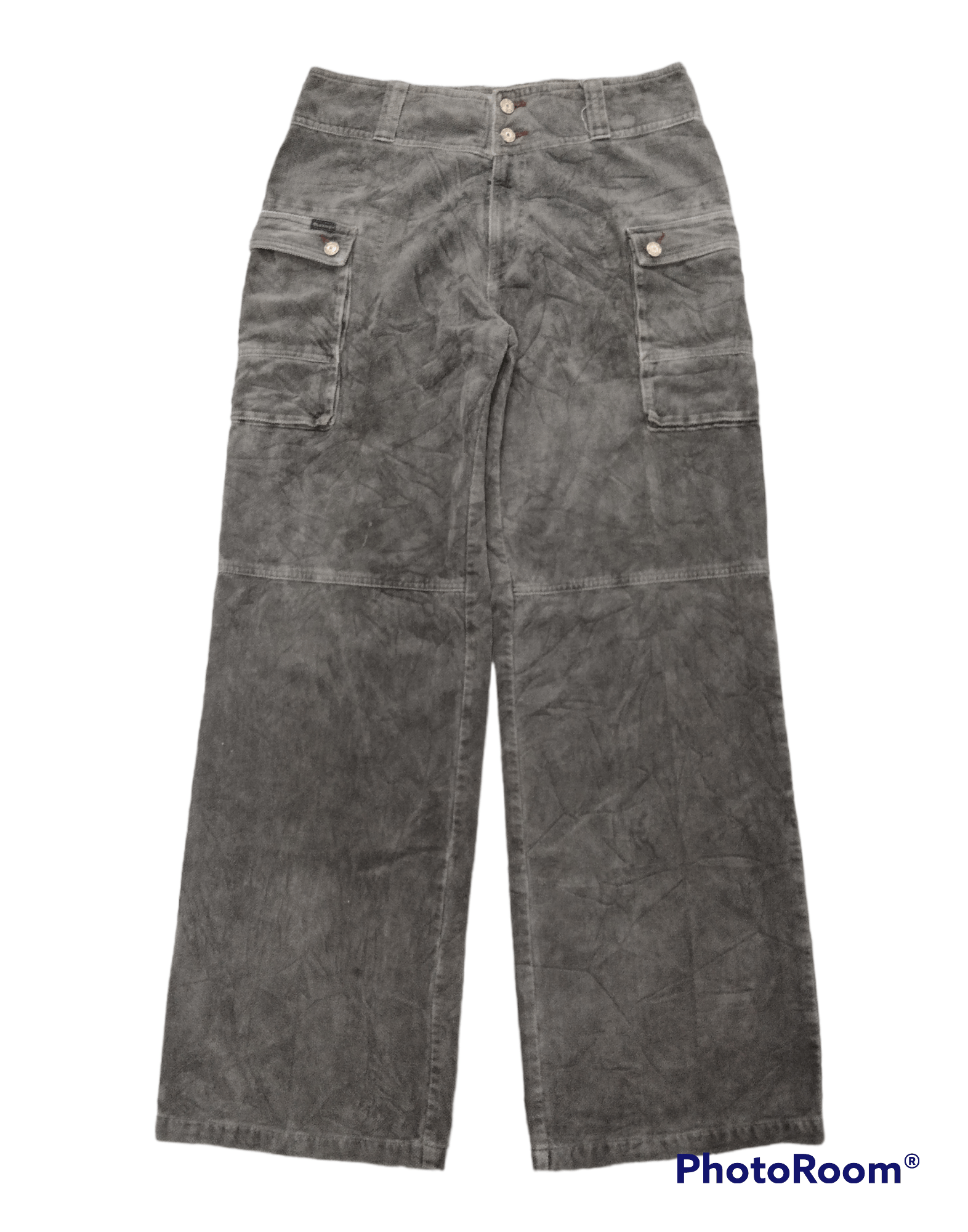 Hype BAGGY CORDUROY SICK BLUE JEANS GIRL PANTS | Grailed