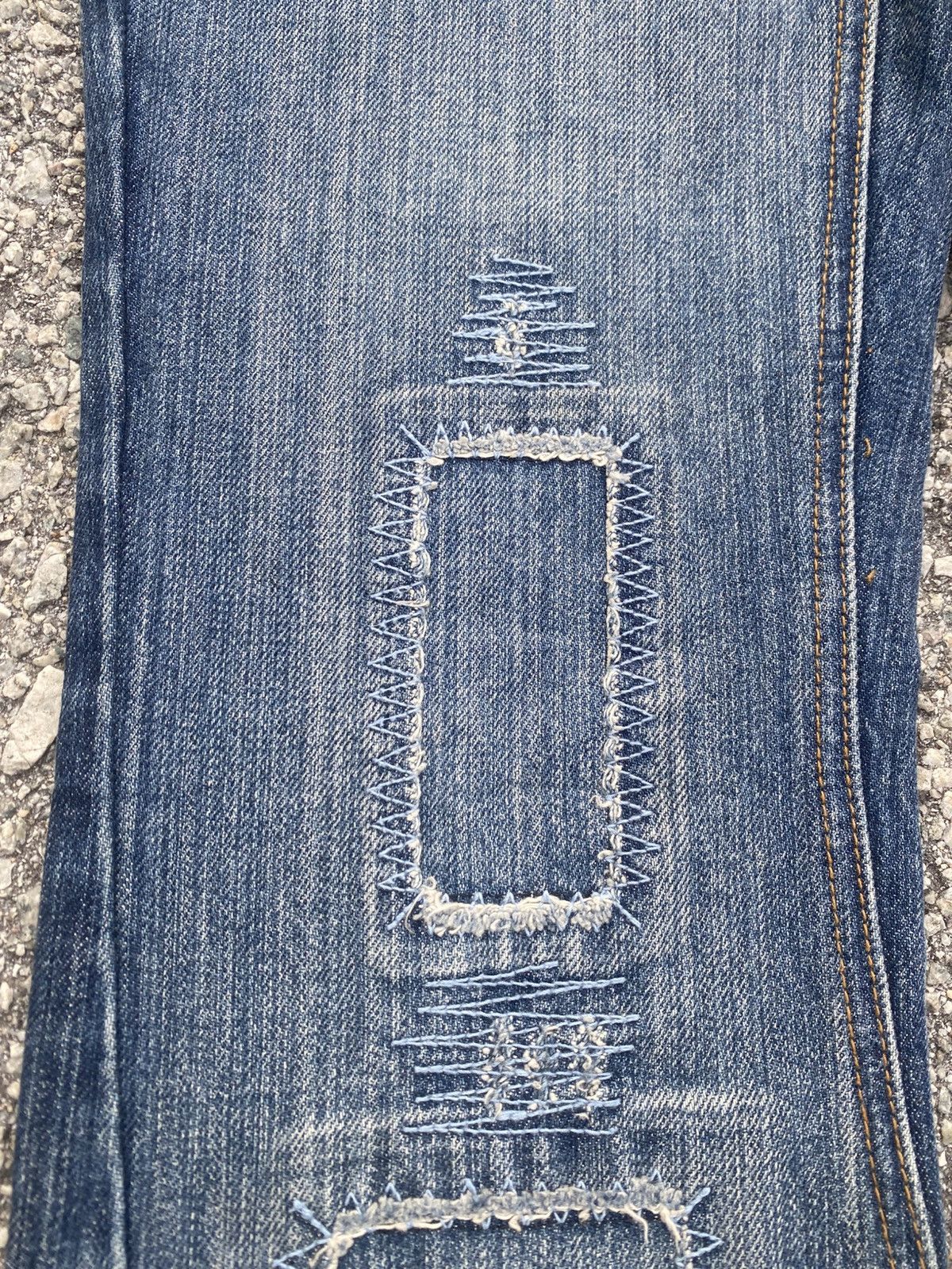 Quiksilver Iconic Y2K ROXY Repaired Flare Jeans Size 28" / US 6 / IT 42 - 11 Thumbnail