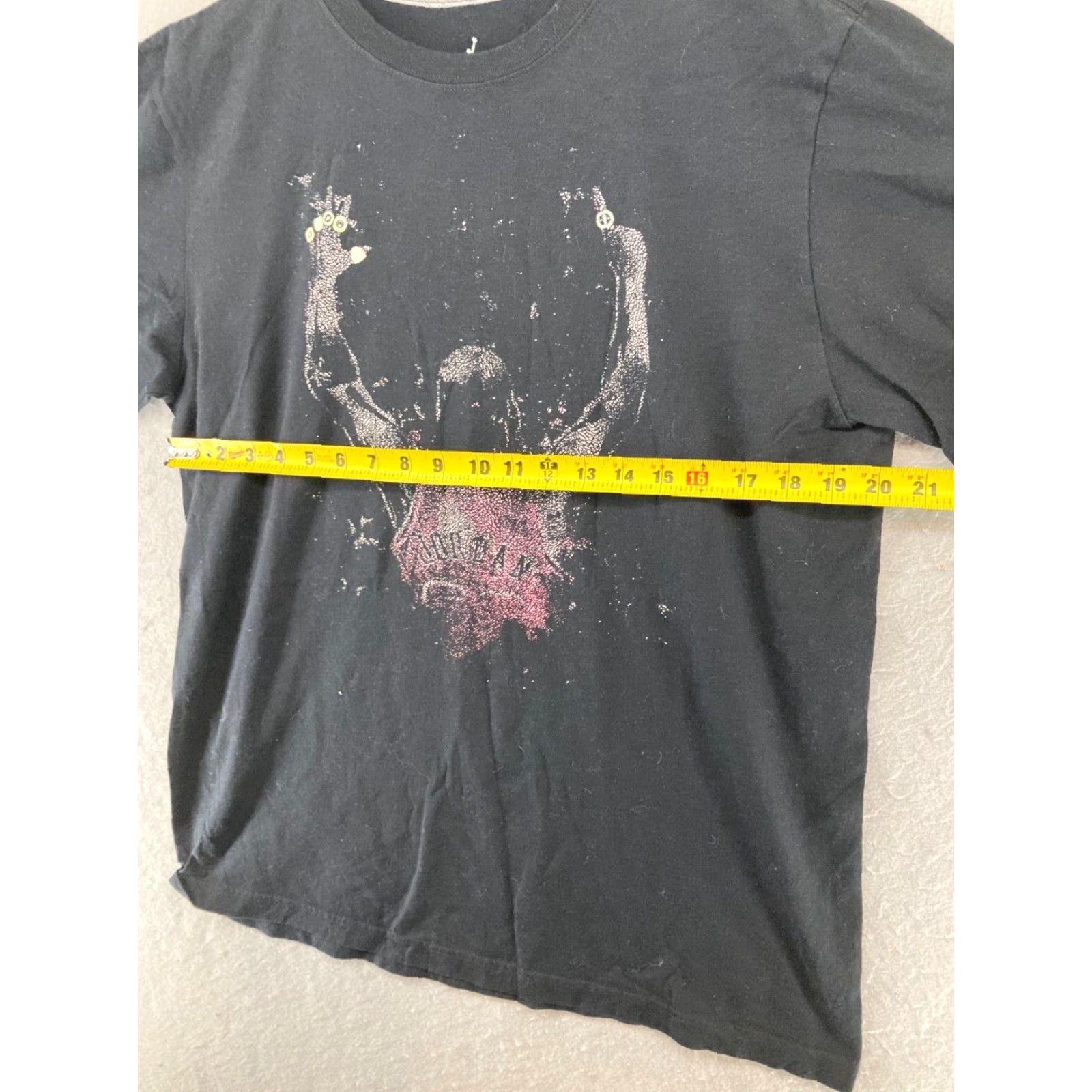 Jordan Brand Jordan Graphic Print T-Shirt Large Black 90s Retro Sports Mens Size US L / EU 52-54 / 3 - 3 Thumbnail