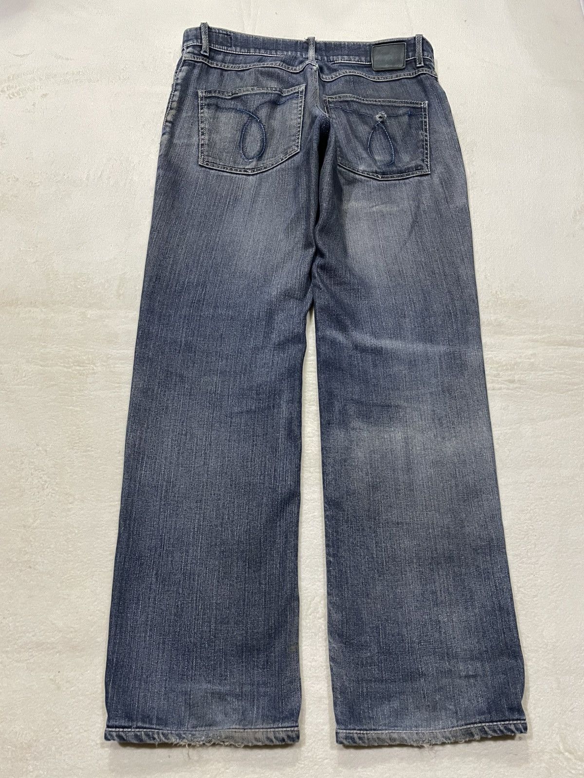 Calvin Klein Vintage Calvin Klein Jeans Straight Cut Distress Faded Jean Size US 33 - 12 Thumbnail
