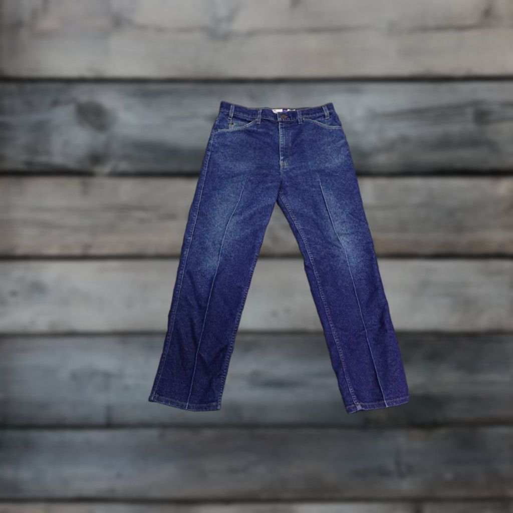 Levi's Levi's 540 Jeans Men 34x30 Blue Relaxed Dark Wash Straight Fit Denim Cotton Blend Jeans Size US 34 / EU 50 - 1 Thumbnail
