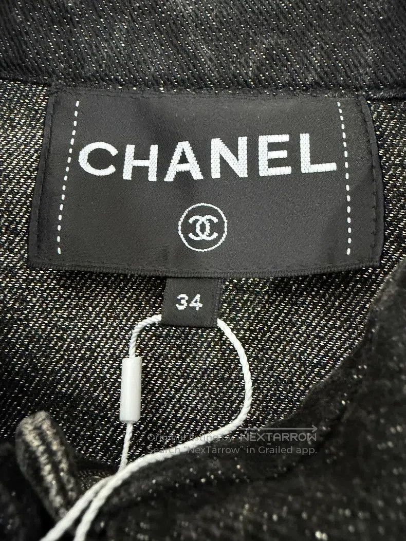Chanel Chanel Dark grey denim jacket Size XXS / US 00 / IT 34 - 4 Thumbnail