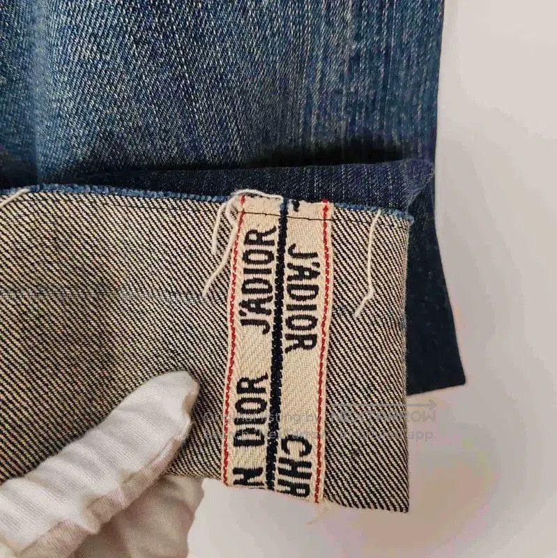 Dior Dior Women's Blue Cotton Denim Pants . Size 27" / US 4 / IT 40 - 4 Thumbnail