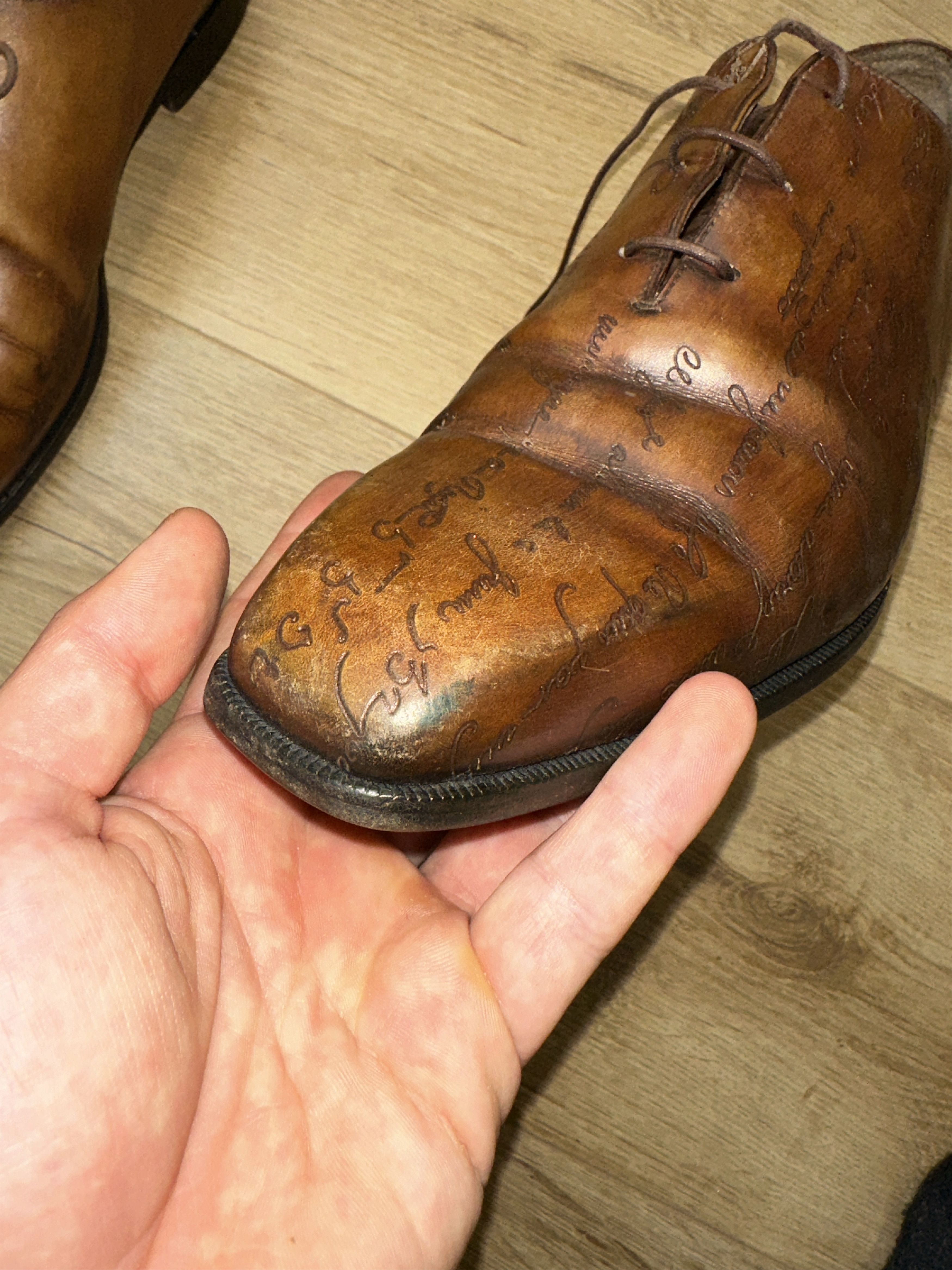 Berluti Berluti Scritto Venezia Leather Oxford Shoes EU 42.5 US 9.5 Size US 9.5 / EU 42-43 - 25 Thumbnail