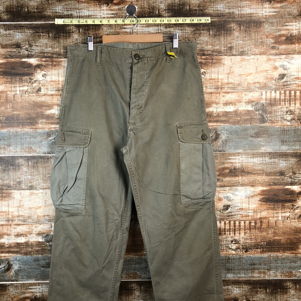 Post Overalls D Post Oalls Green Cargo Multipocket Pants #A2560 Size US 34 / EU 50 - 2 Thumbnail