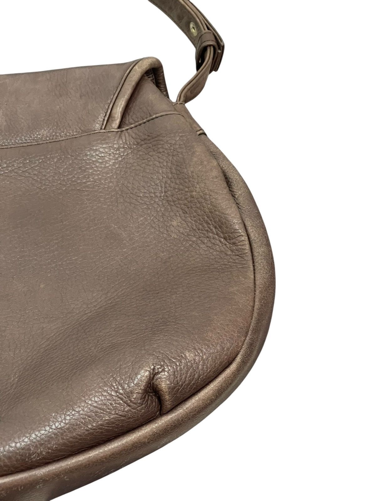 Japanese Brand Full Leather Michiko Kuge Vtg Japan Shoulder Bag 1🟩6 Size ONE SIZE - 13 Thumbnail