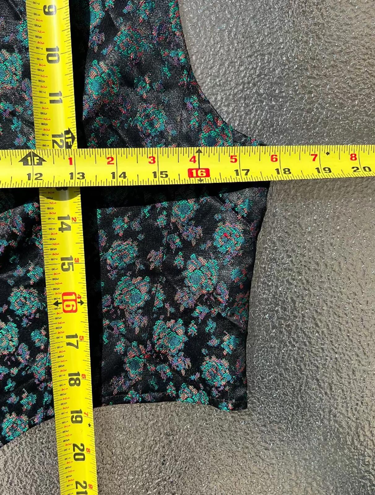 Other Diversity Satin Brocade New Wave Vest 1980s Size ONE SIZE - 6 Thumbnail