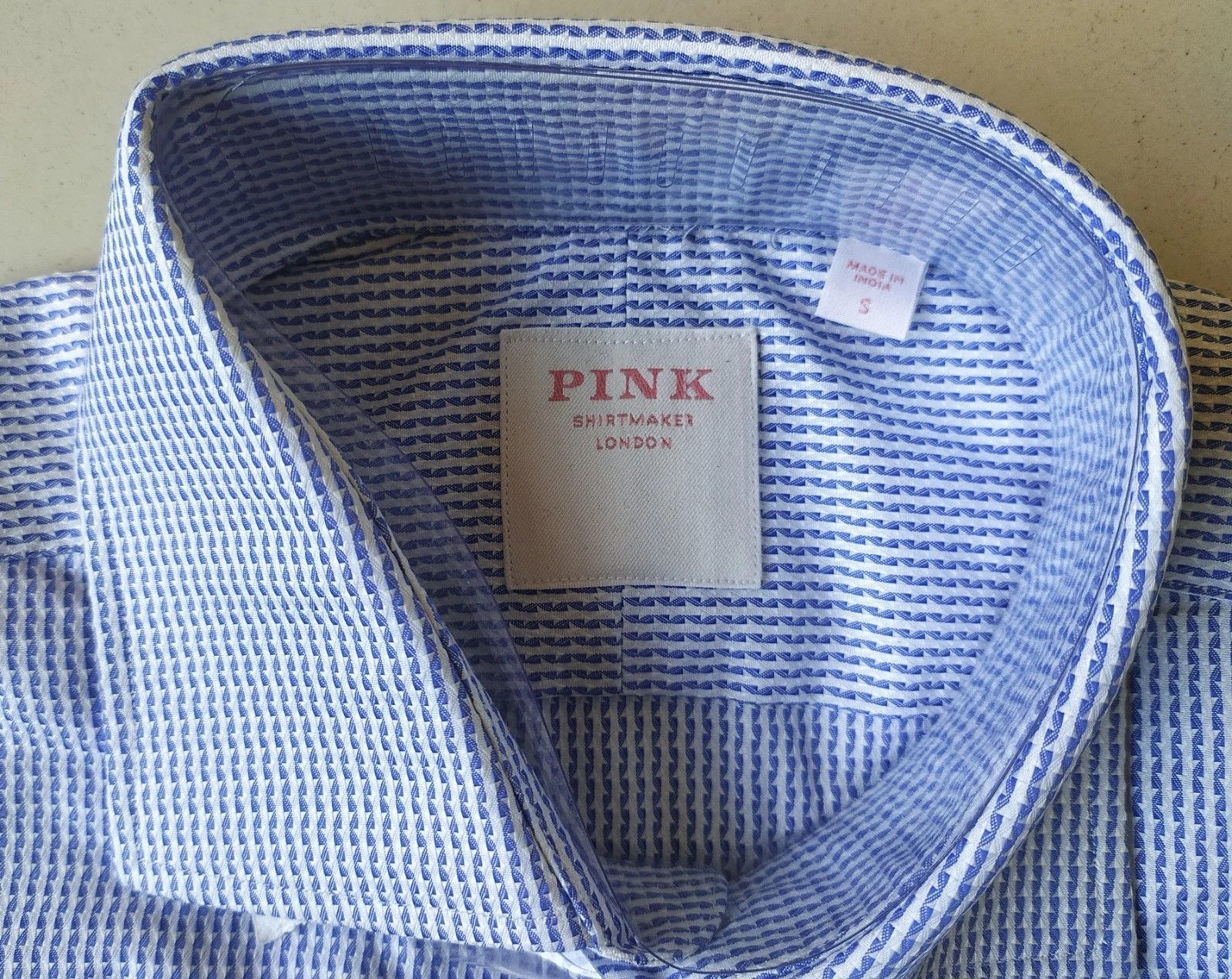 Thomas Pink Thomas Pink Formal Dobby Shirt Free Worldwide Shipping T/56 Size US S / EU 44-46 / 1 - 5 Thumbnail