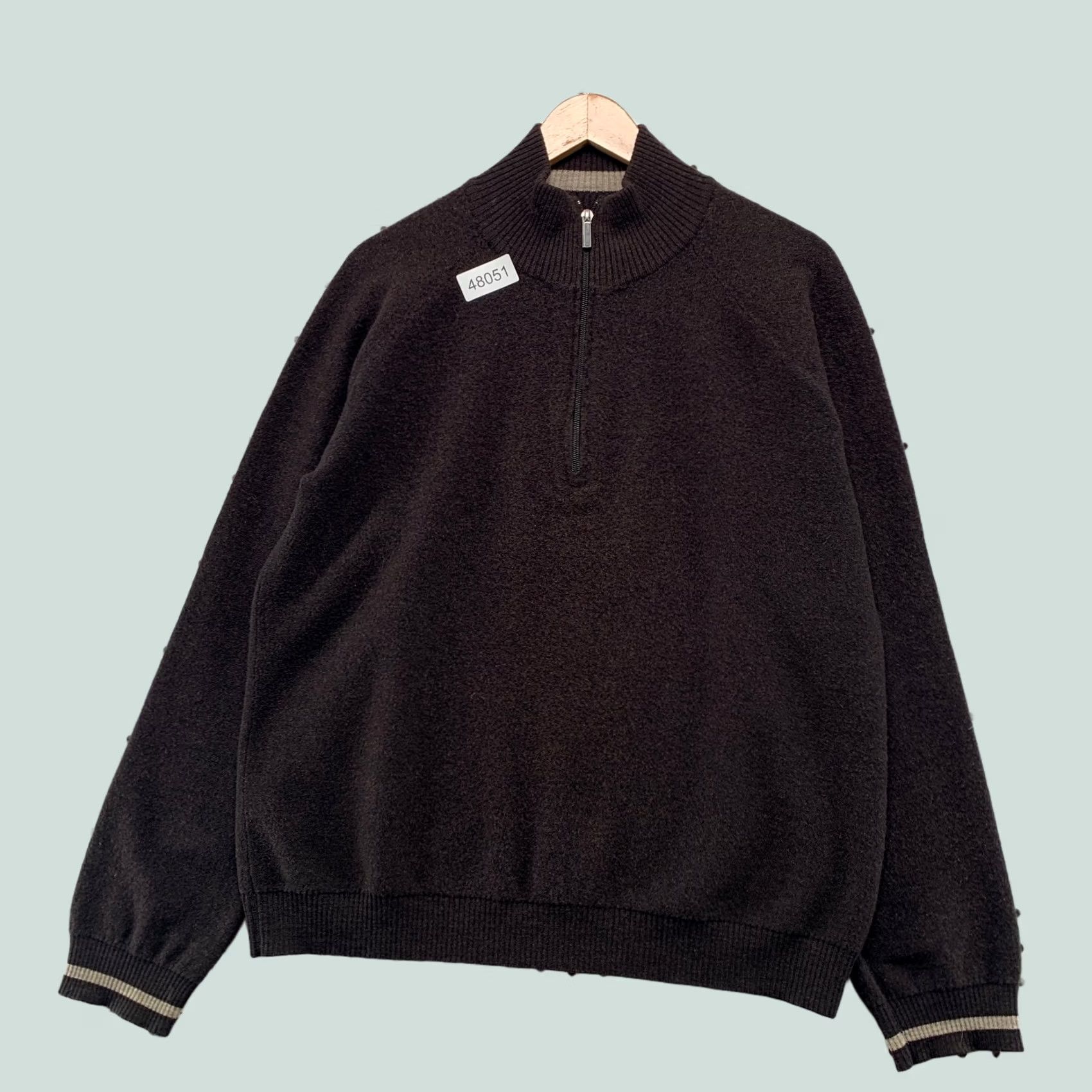 Smartwool SmartWool Sweater Mens Large 1/4 Zip Pullover Brown 100% Merino Wool Mock Neck Casual Knit Long Sleeve Winter Fall Spring Adults Mens Size US L / EU 52-54 / 3 - 1 Thumbnail