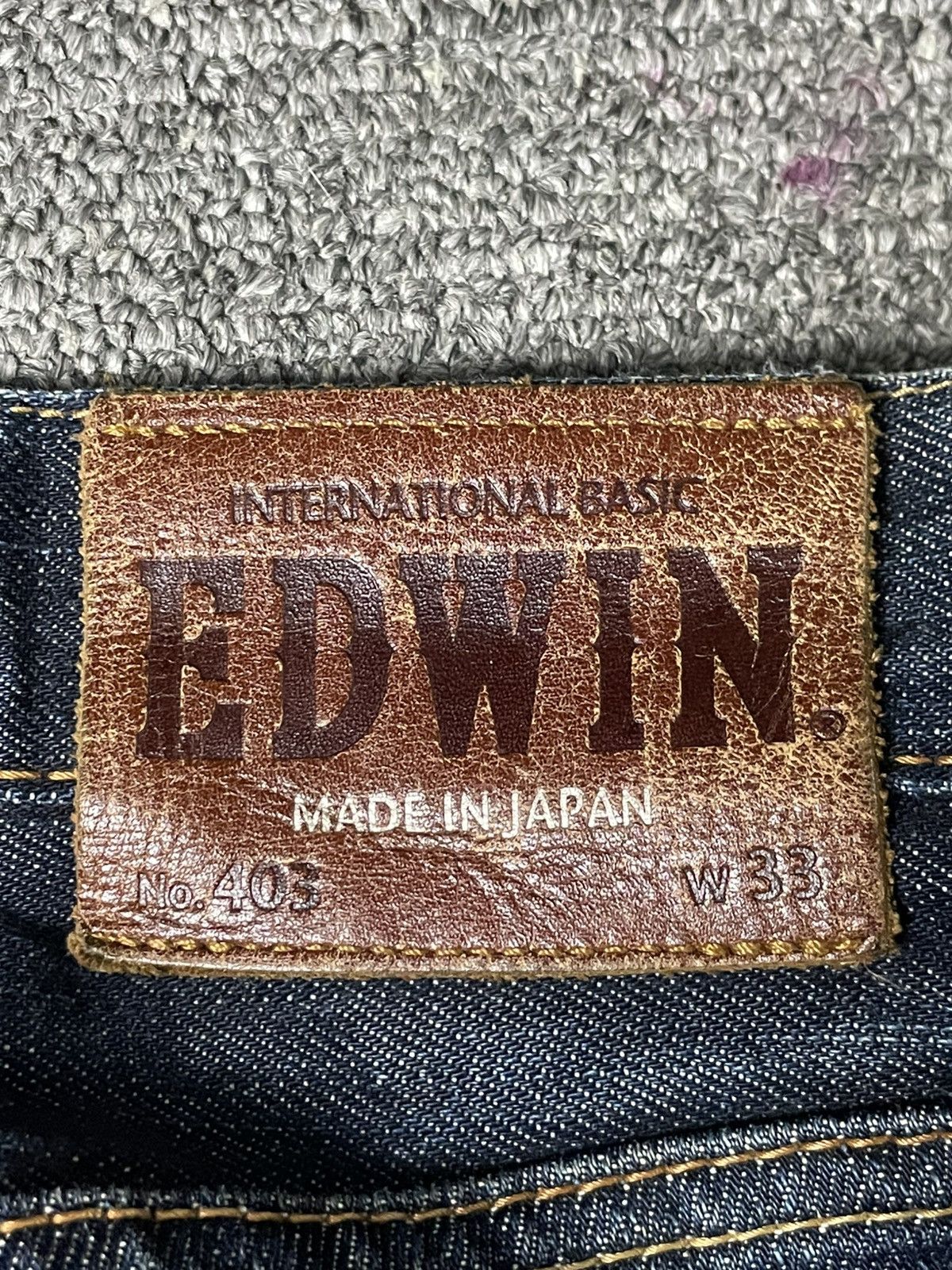 Edwin × Japanese Brand × Vintage Vintage EDWIN Men’s Straight Jeans (91) Size US 35 - 14 Thumbnail