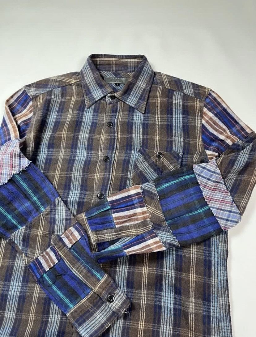 Designer × Flannel × Japanese Brand Difference Rupert Sleeve Patchwork Shirt Size M Size US M / EU 48-50 / 2 - 2 Thumbnail
