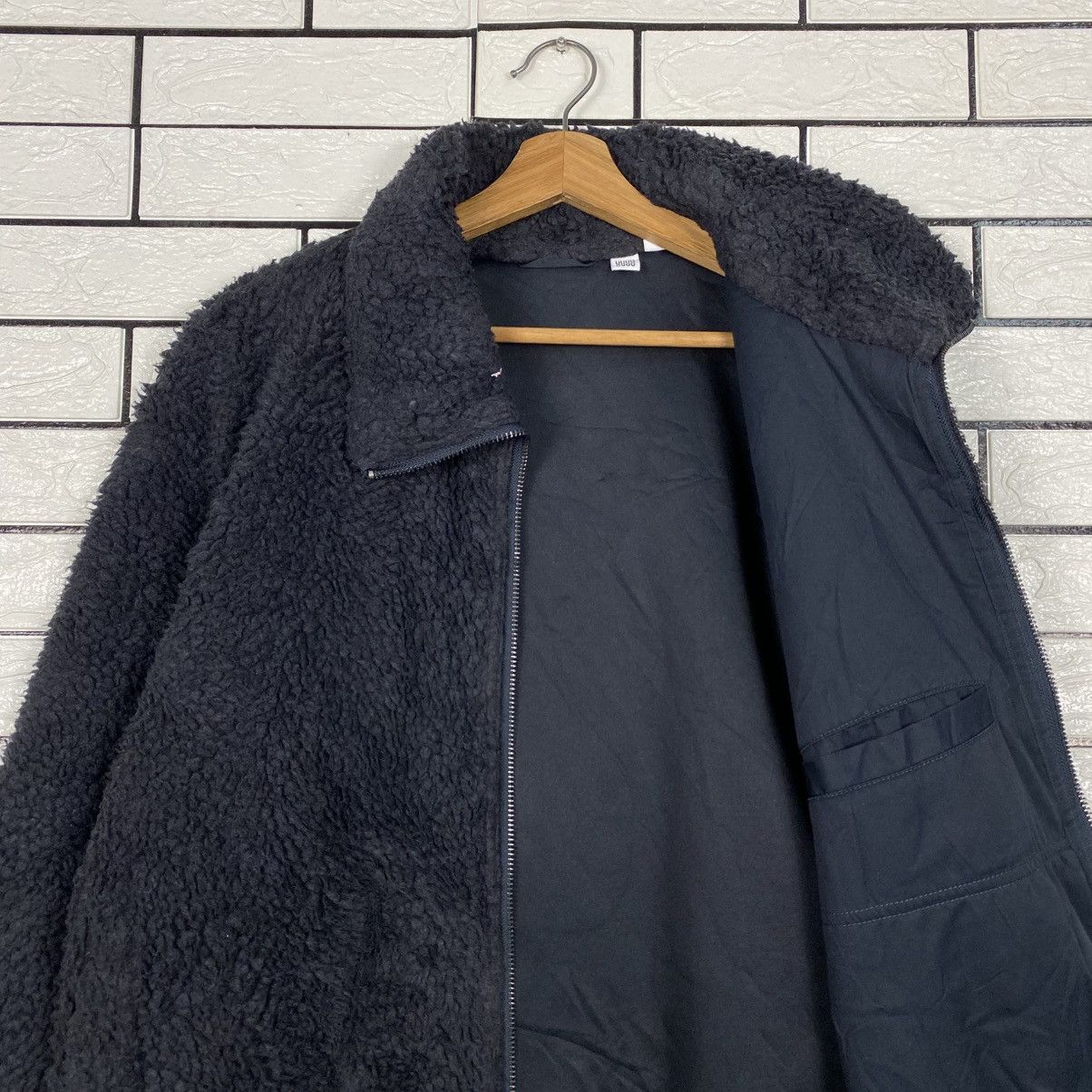 Vintage Wool Bomber Jacket High Collar Uniqlo Undercover