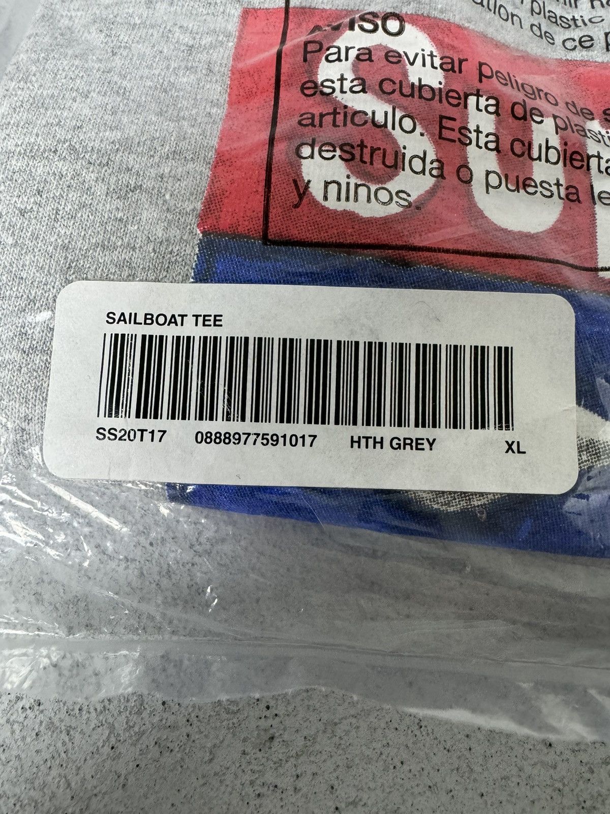 Supreme Supreme SS20 Sailboat Tee - Grey XL Size US XL / EU 56 / 4 - 3 Thumbnail