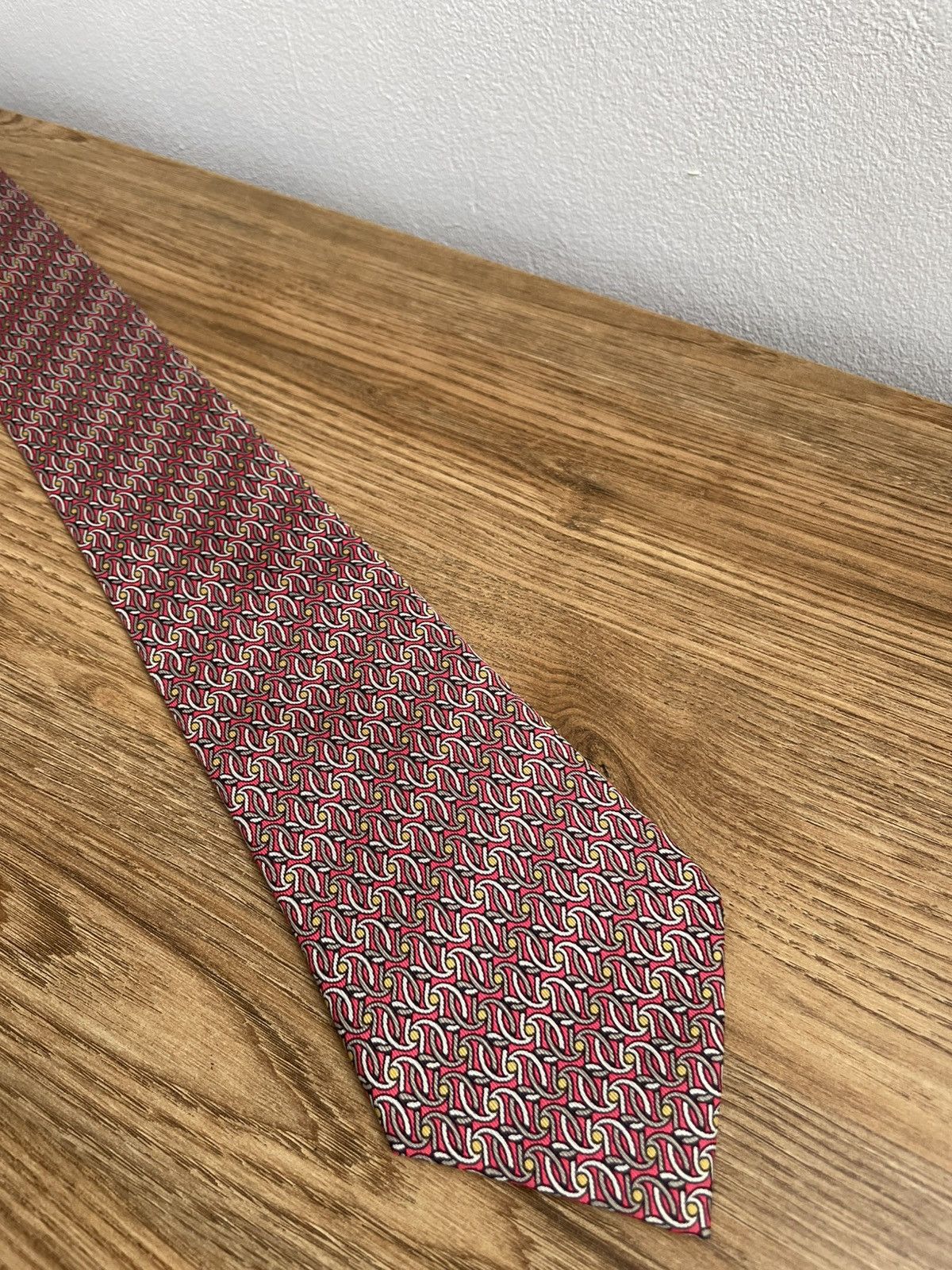 Hermes Hermes Paris Vintage 90s 100% Silk Tie Made France 7454 HA Size ONE SIZE - 16 Thumbnail