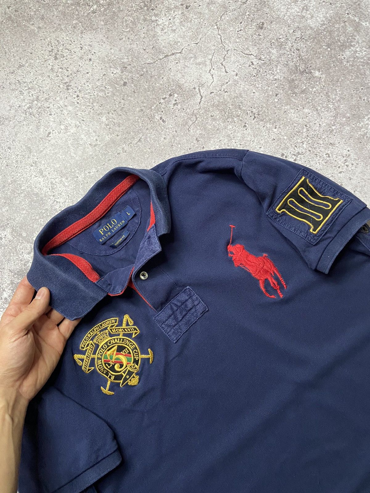 Polo Ralph Lauren × Vintage Polo Ralph Lauren Snow Polo Challenge Cup Jersey Big Pony Size US L / EU 52-54 / 3 - 2 Thumbnail