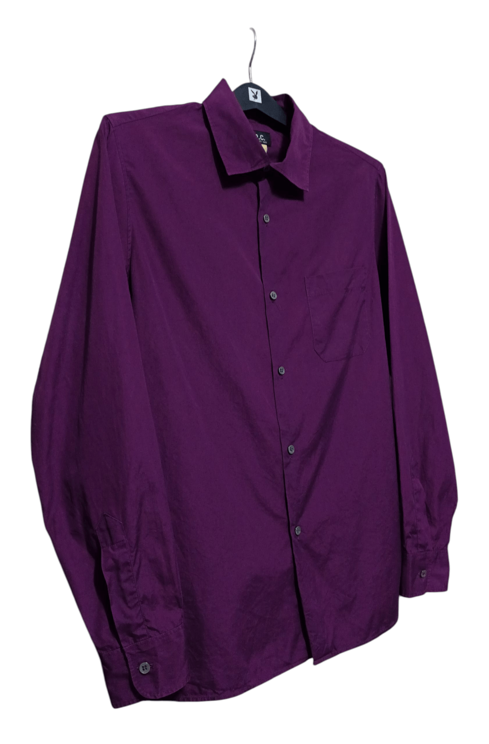 A.P.C. Long-sleeved purple shirt button ups Size US S / EU 44-46 / 1 - 2 Thumbnail
