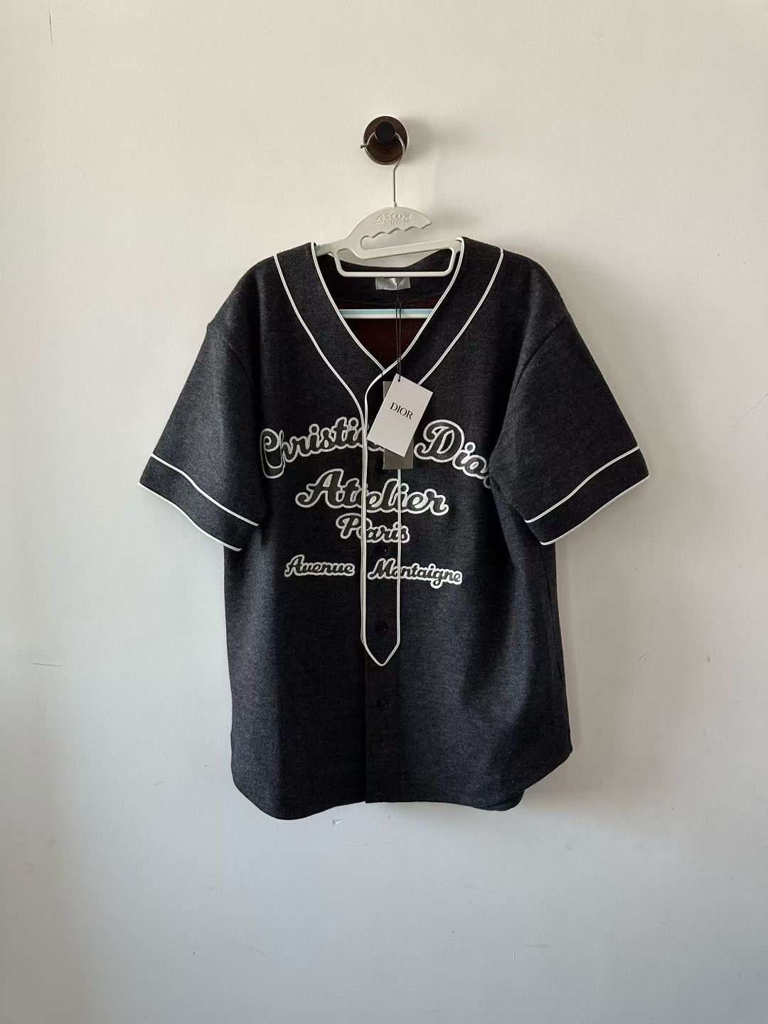 Dior Dior Slogan Embroidered Baseball Shirt Size US M / EU 48-50 / 2 - 1 Thumbnail