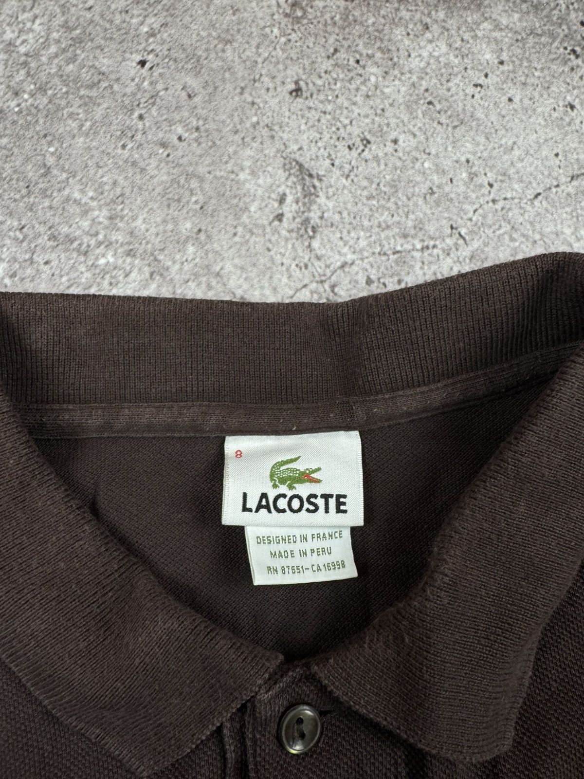 Lacoste 🇫🇷 Vintage Lacoste Y2K polo t-shirt made in France retro rare Size US XXL / EU 58 / 5 - 4 Thumbnail