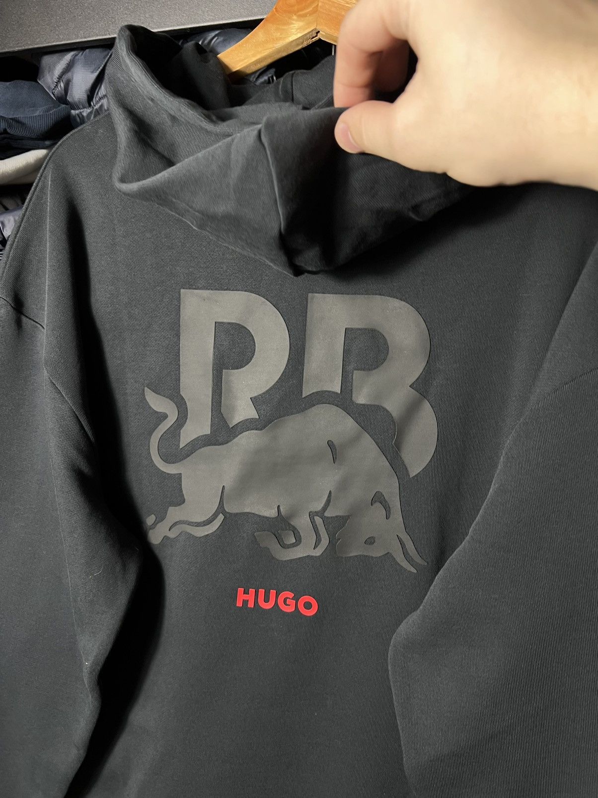 Hugo HUGO Red Bull Racing Oversized Hoodie Black F1 Visa Cash App Size US S / EU 44-46 / 1 - 12 Thumbnail