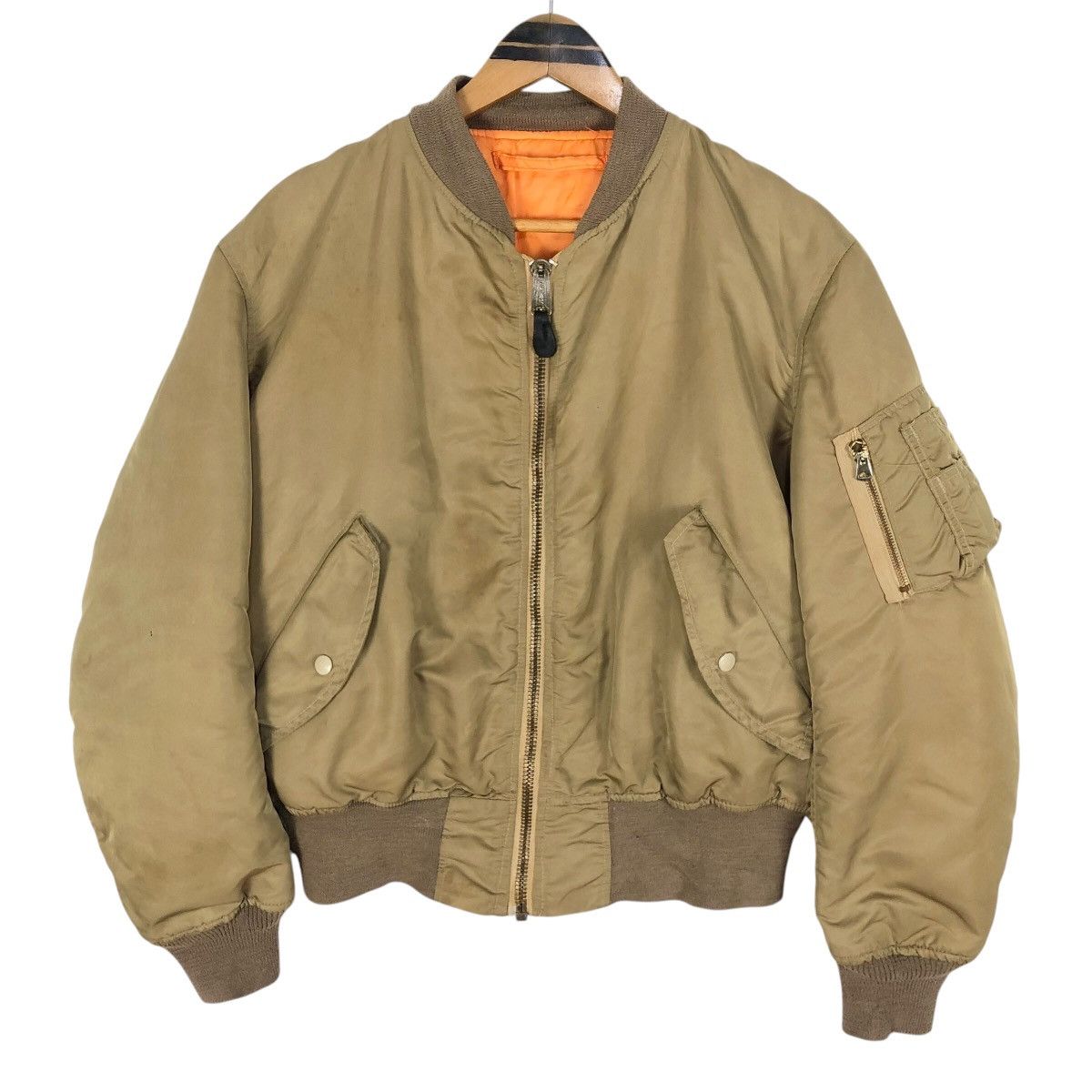 Alpha Industries Vintage 1993 Greenbrier Industries MA-1 Flight Jacket Size US M / EU 48-50 / 2 - 1 Thumbnail