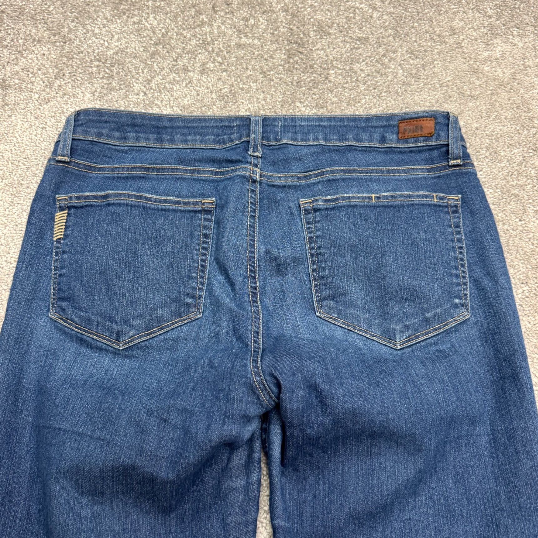 Paige VINTAGE Paige Verdugo Crop Denim Jeans Womens 31 Blue Medium Wash Mid Rise Stretch Casual Modern Size 24" / US 00 / IT 34 - 4 Thumbnail