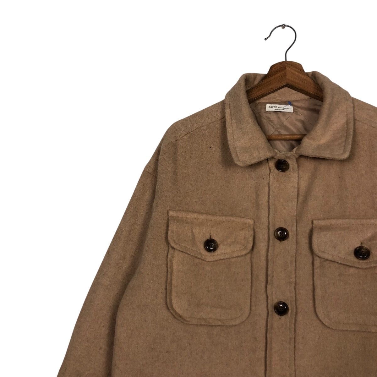 Japanese Brand 📌Vintage Wool Work Jacket Earth Music & Ecology Issey Miyake Size US M / EU 48-50 / 2 - 8 Thumbnail