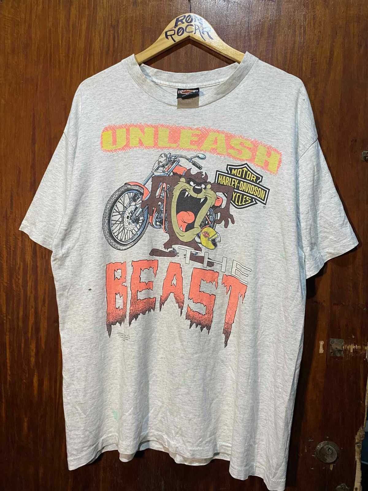 Vintage Vintage 1992 HARLEY DAVIDSON X TAZMANIAN DEVIL TEE Size US XL / EU 56 / 4 - 1 Thumbnail