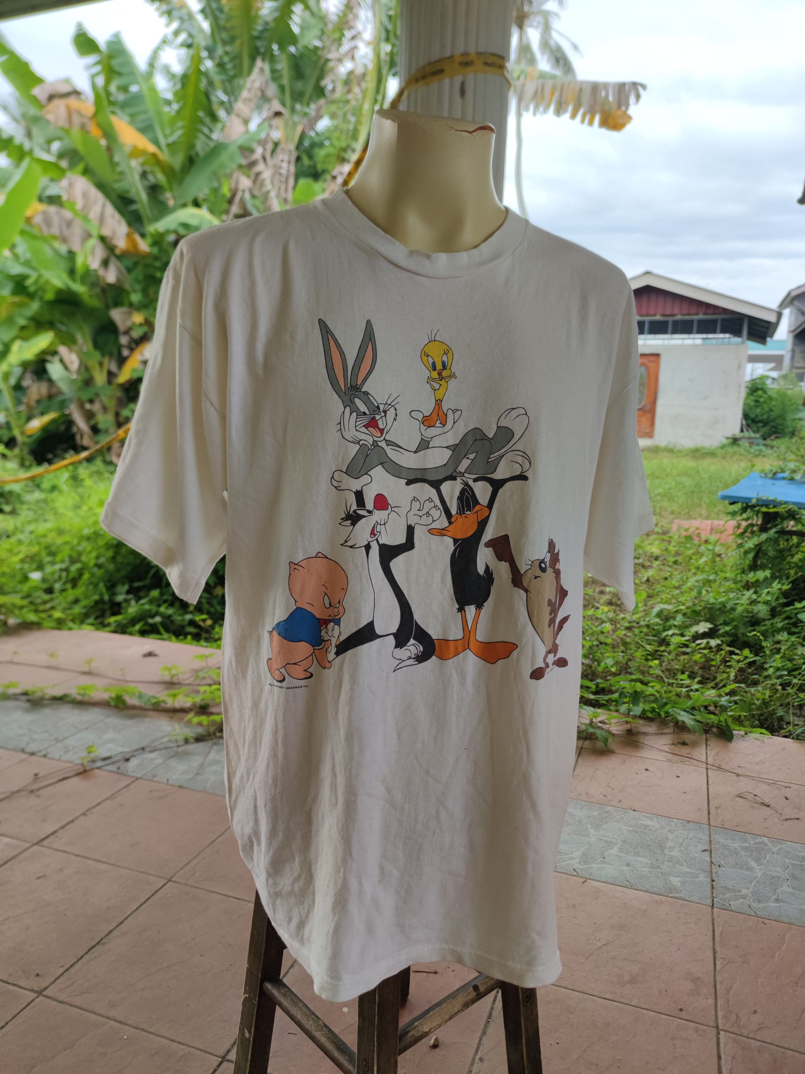 Warner Bros Vintage 1993 Warner Bros T Shirt Made in USA Size US L / EU 52-54 / 3 - 2 Thumbnail