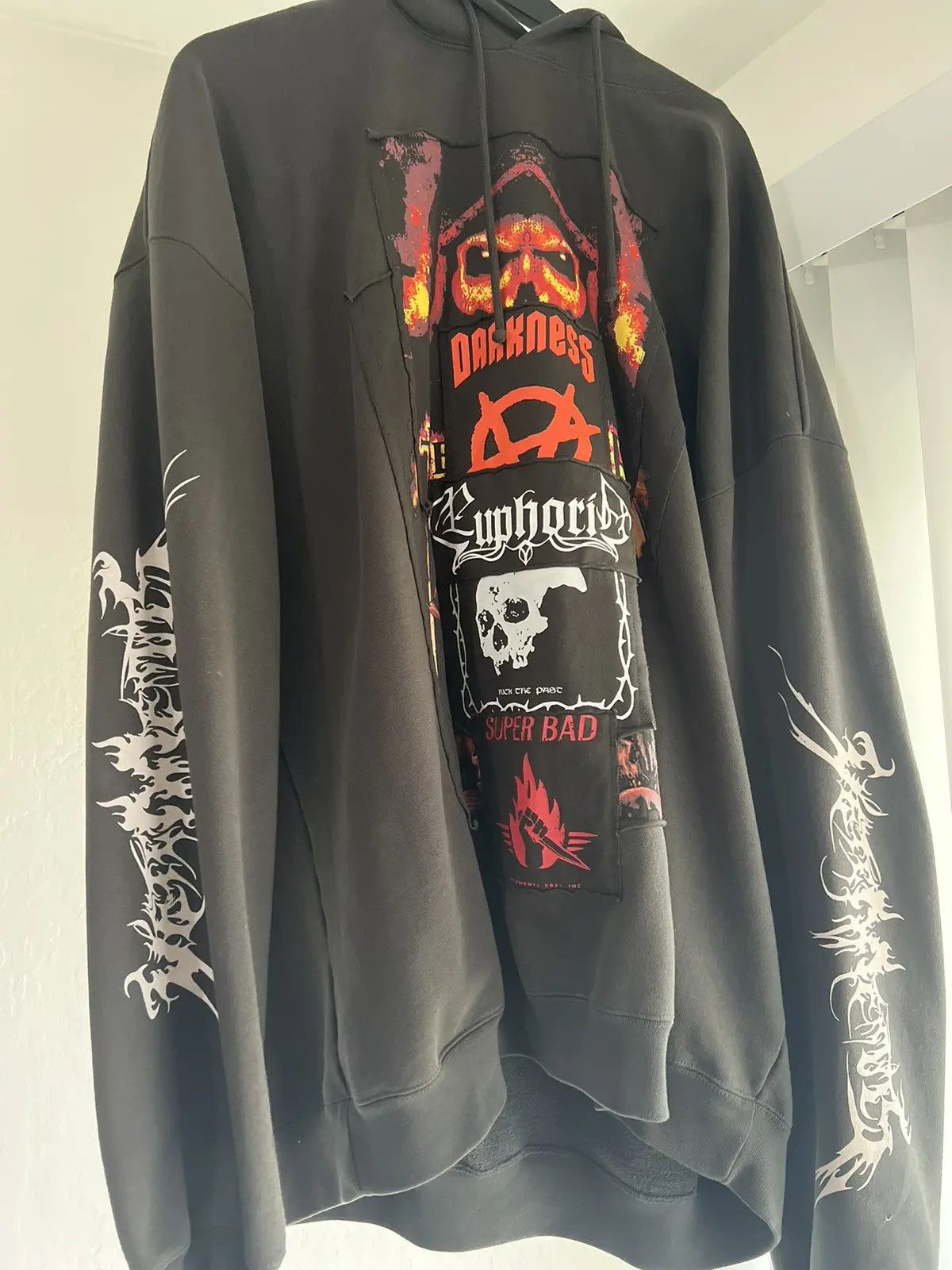 Vetements Patch Hoodie | Grailed
