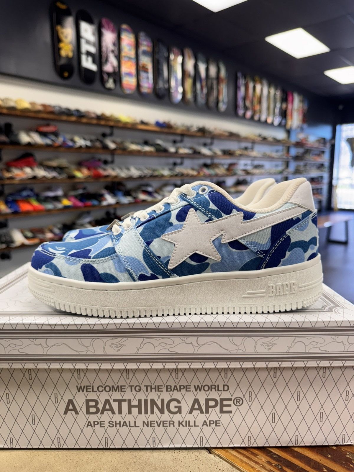 Bape Bape ABC Blue Camo Bape STA Size US 8 / EU 41 - 6 Thumbnail